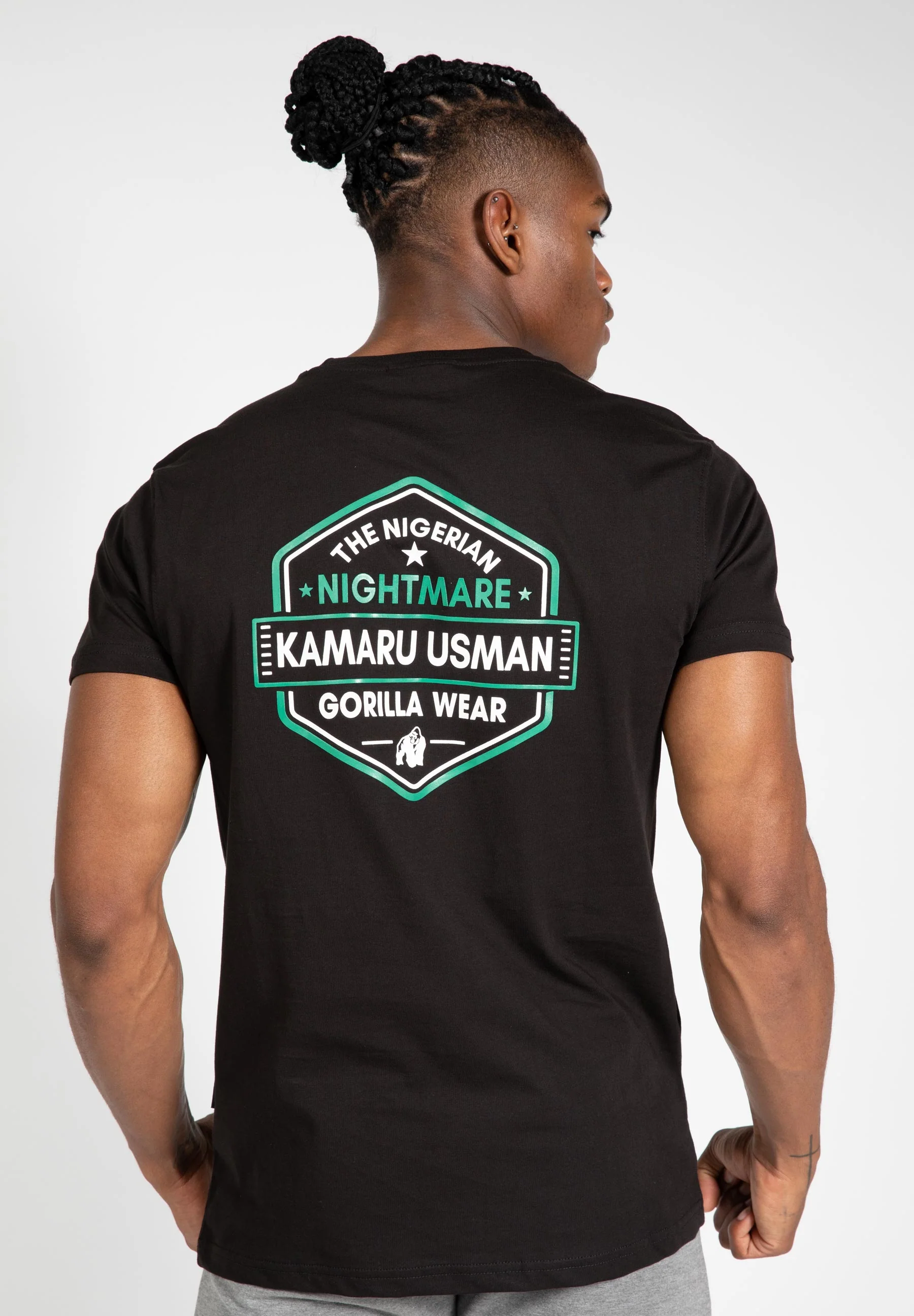 Gorilla Wear - Kamaru Usman T-shirt - Black - Image 2
