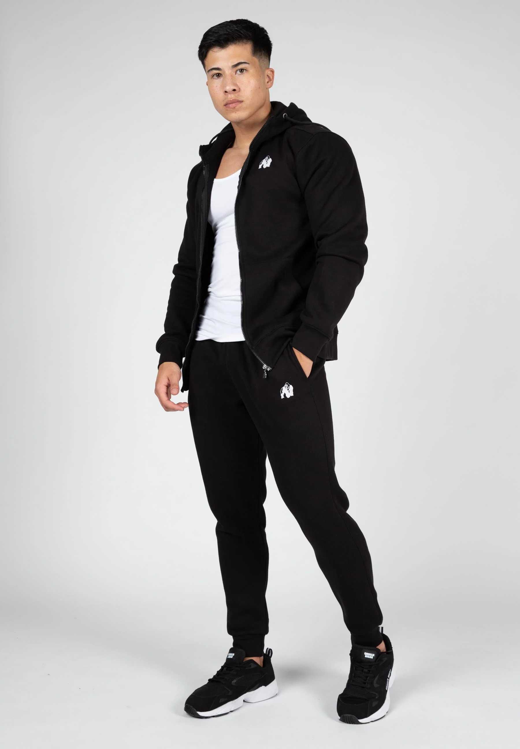 Gorilla Wear - Kennewick Zipped Hoodie - Black - Image 3