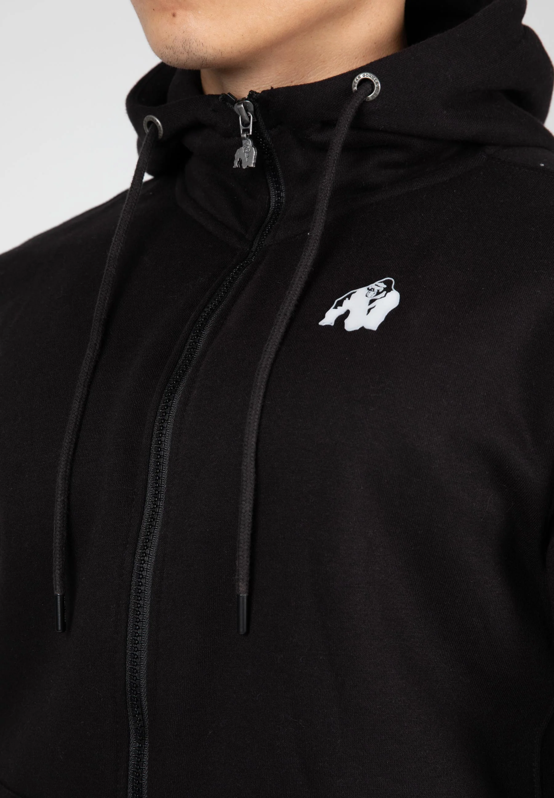 Gorilla Wear - Kennewick Zipped Hoodie - Black - Image 6