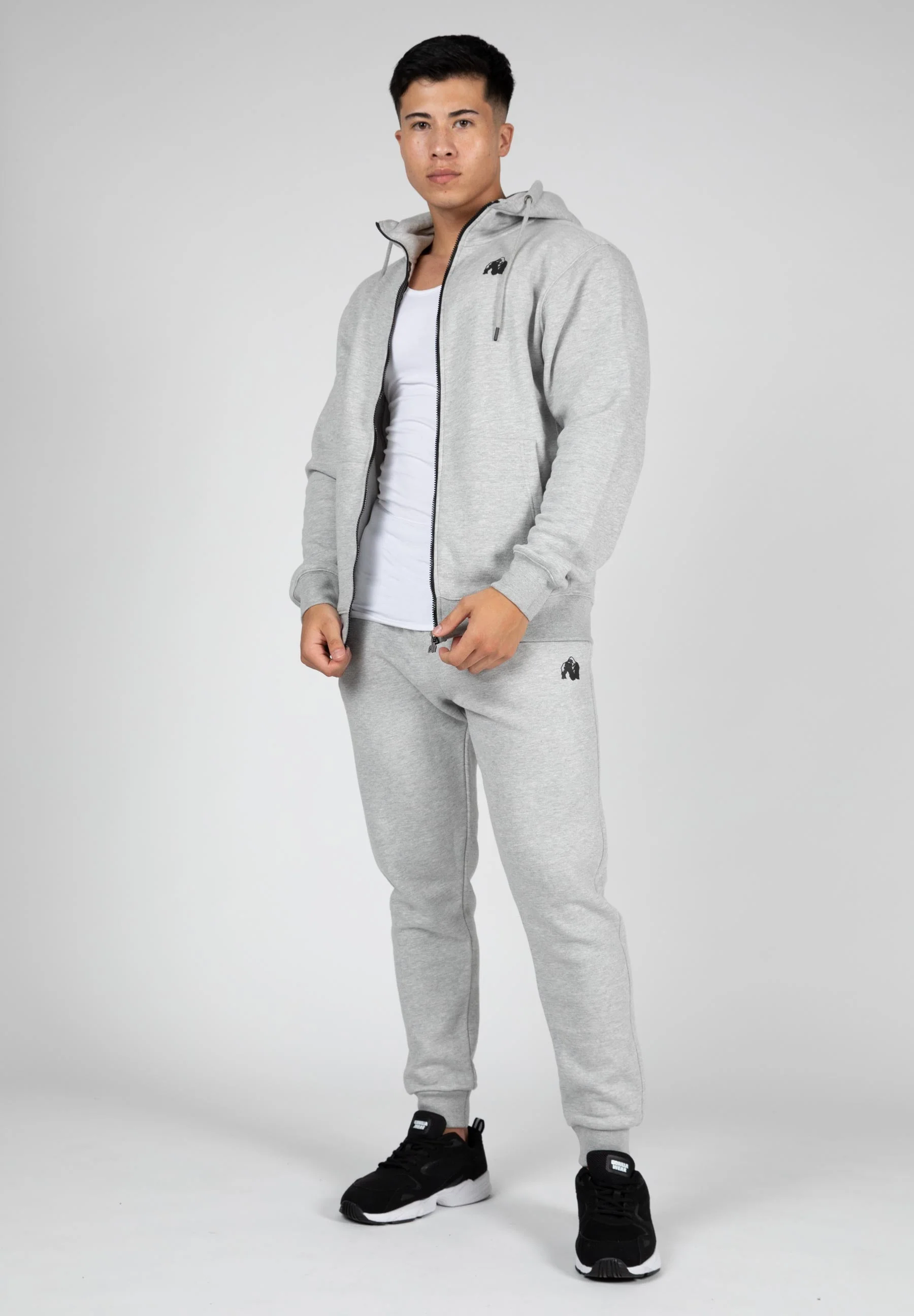 Gorilla Wear - Kennewick Zipped Hoodie - Gray - Image 3