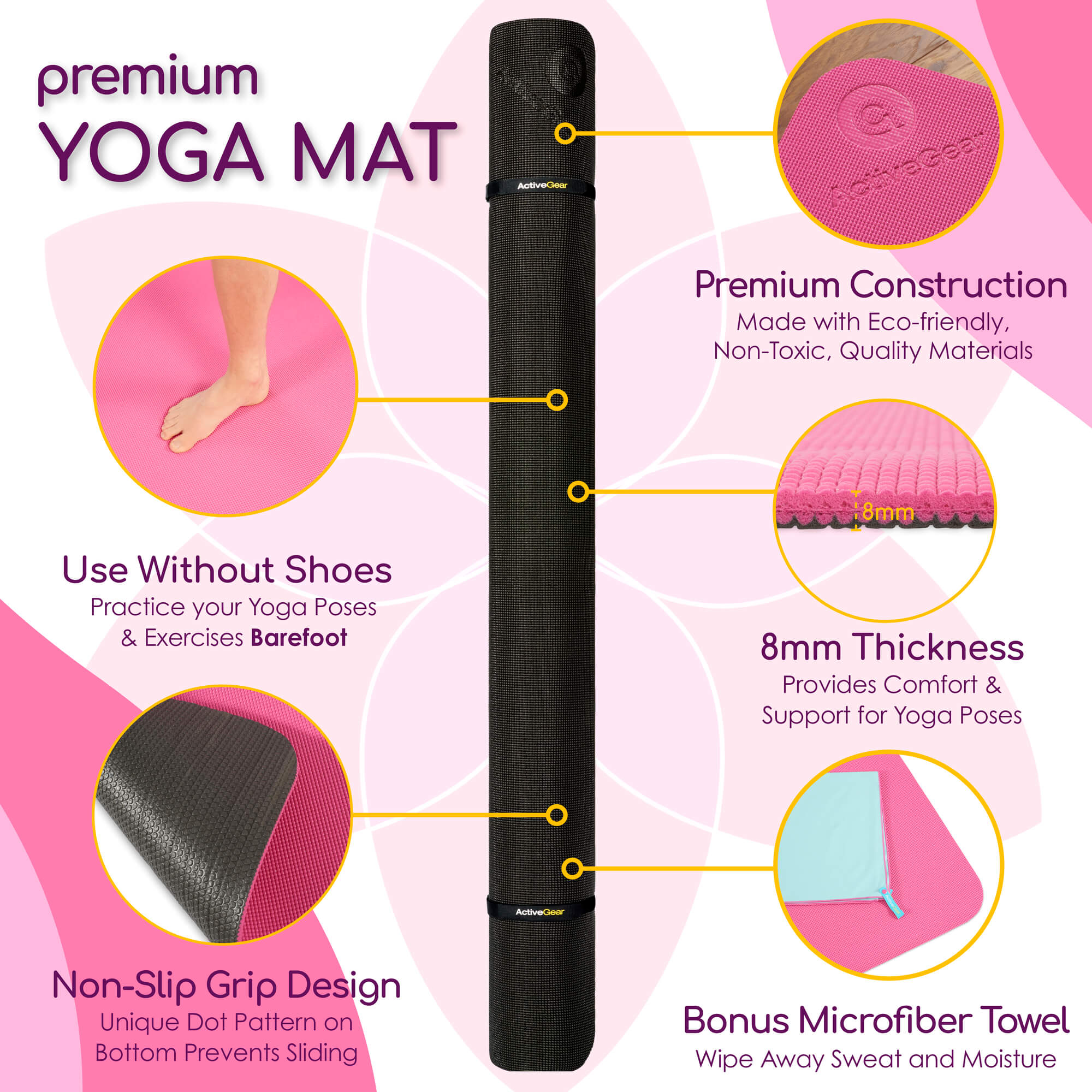 ActiveGear - Large Yoga Mats for Acroyoga and Home Gym - Image 27