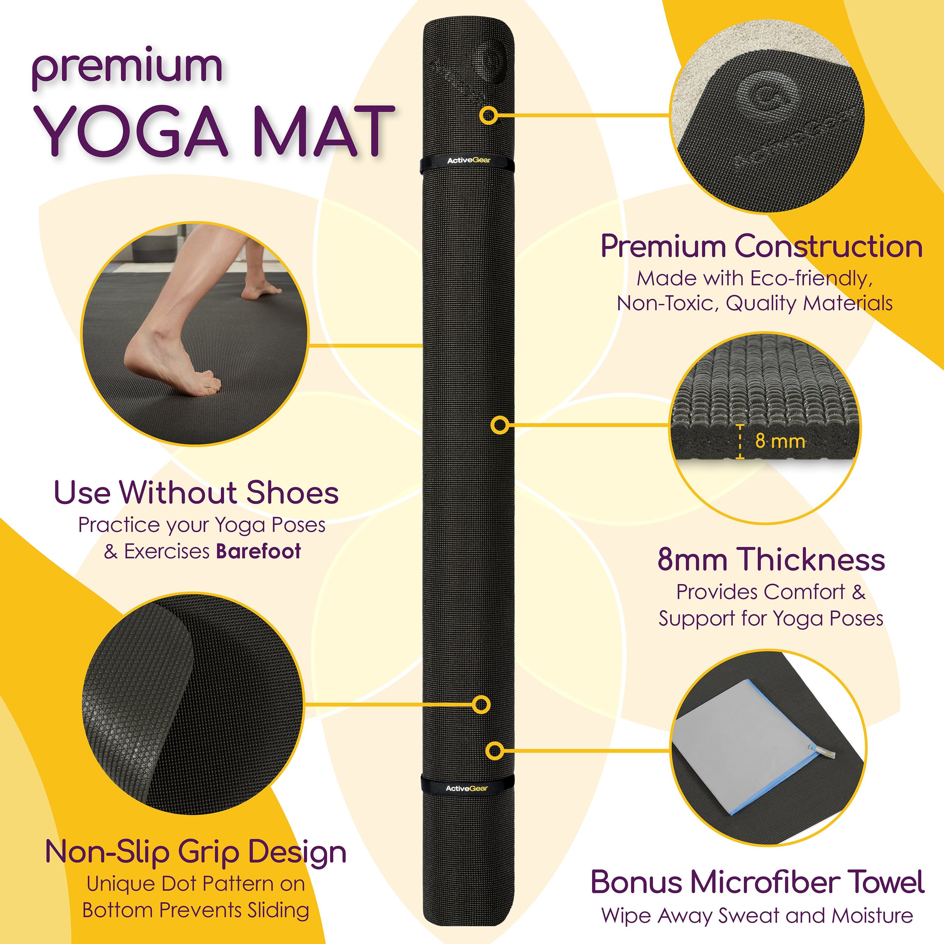 ActiveGear - Large Yoga Mats for Acroyoga and Home Gym - Image 3