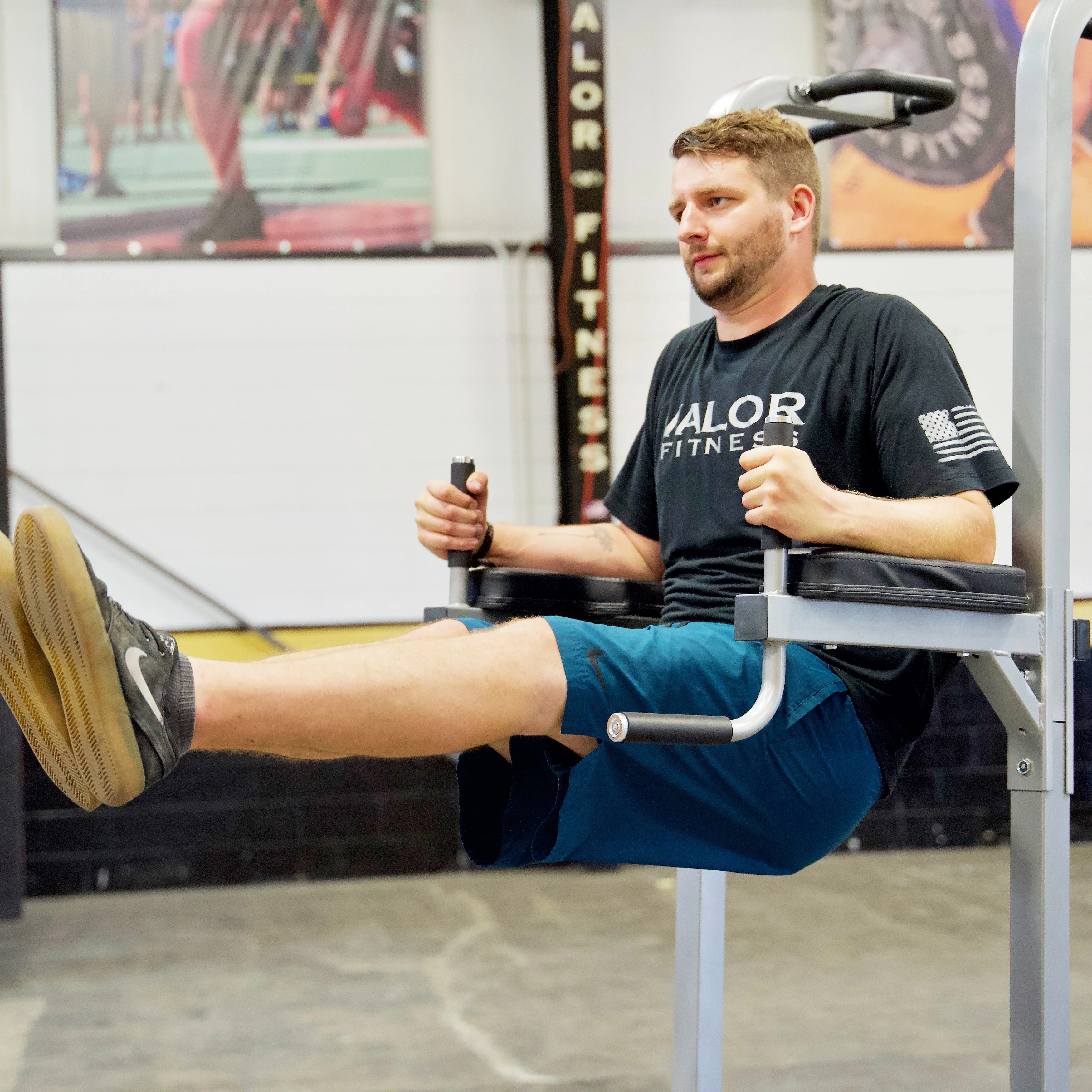 Valor Fitness - Leg Raise Captain's Chair with Dip and Push Up Station - Image 5