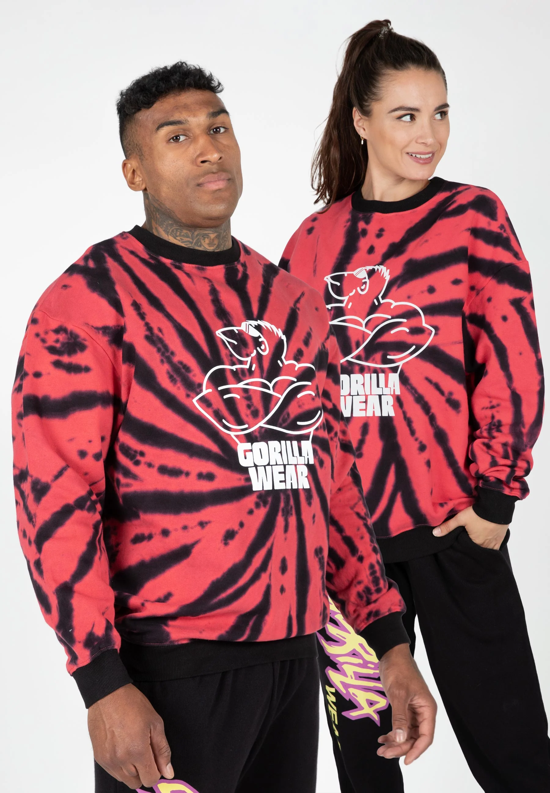 Gorilla Wear - Legacy Oversized Sweatshirt - Red/Black