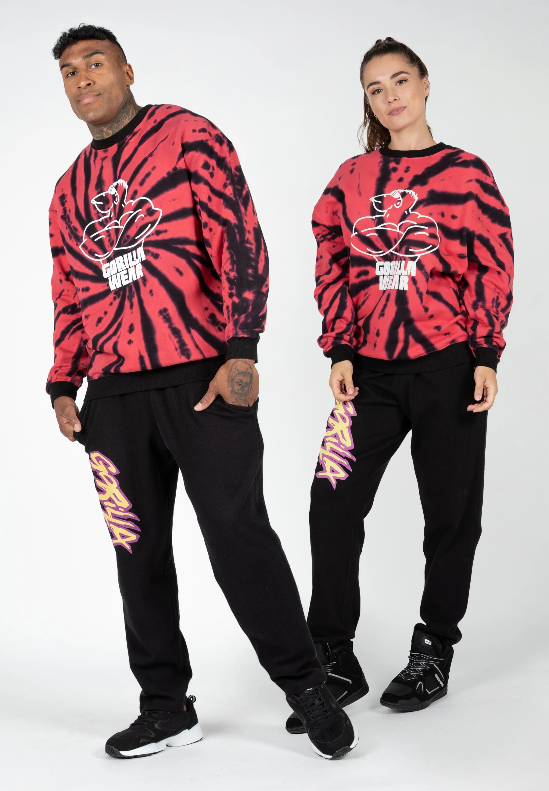 Gorilla Wear - Legacy Oversized Sweatshirt - Red/Black - Image 3