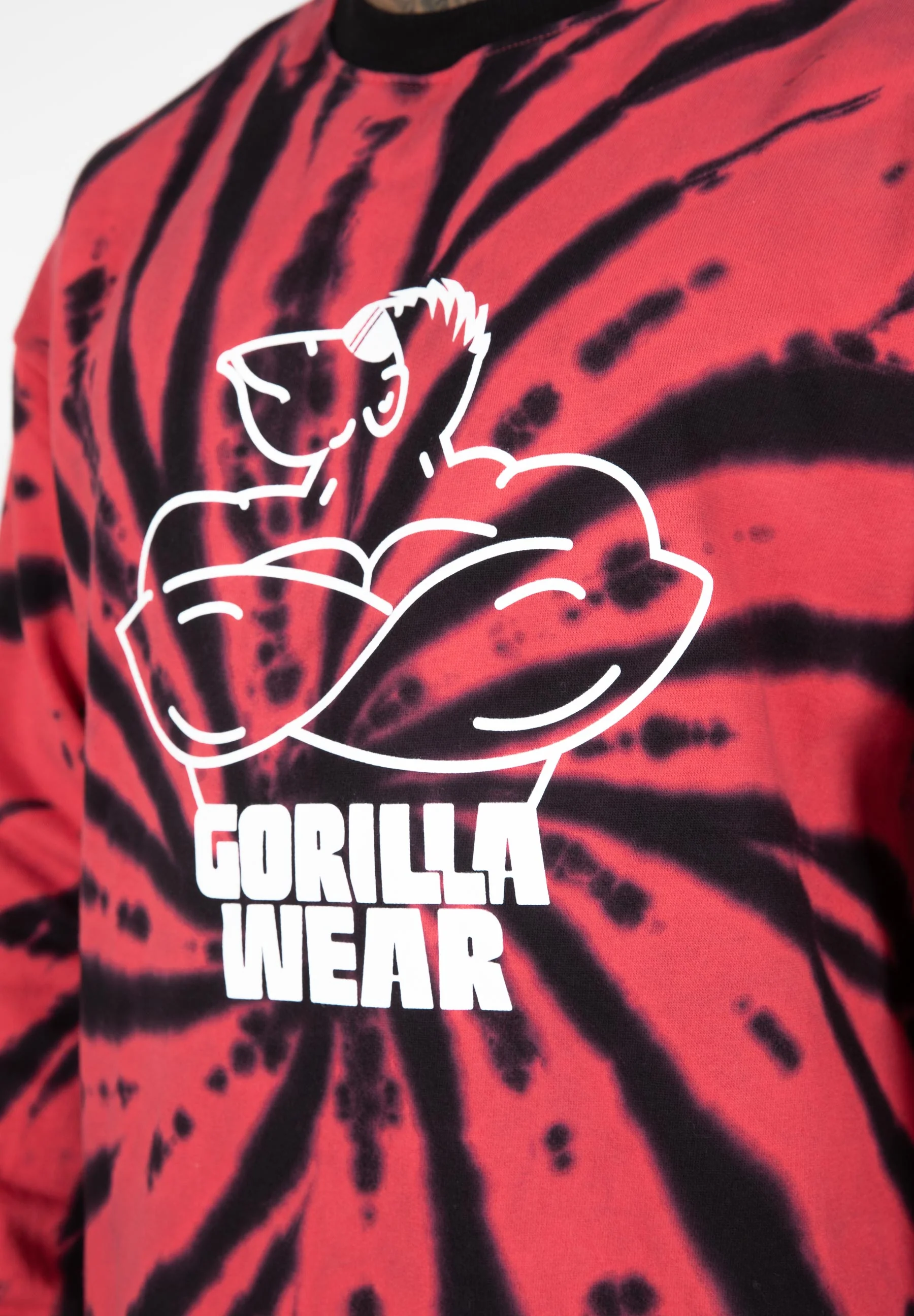 Gorilla Wear - Legacy Oversized Sweatshirt - Red/Black - Image 4
