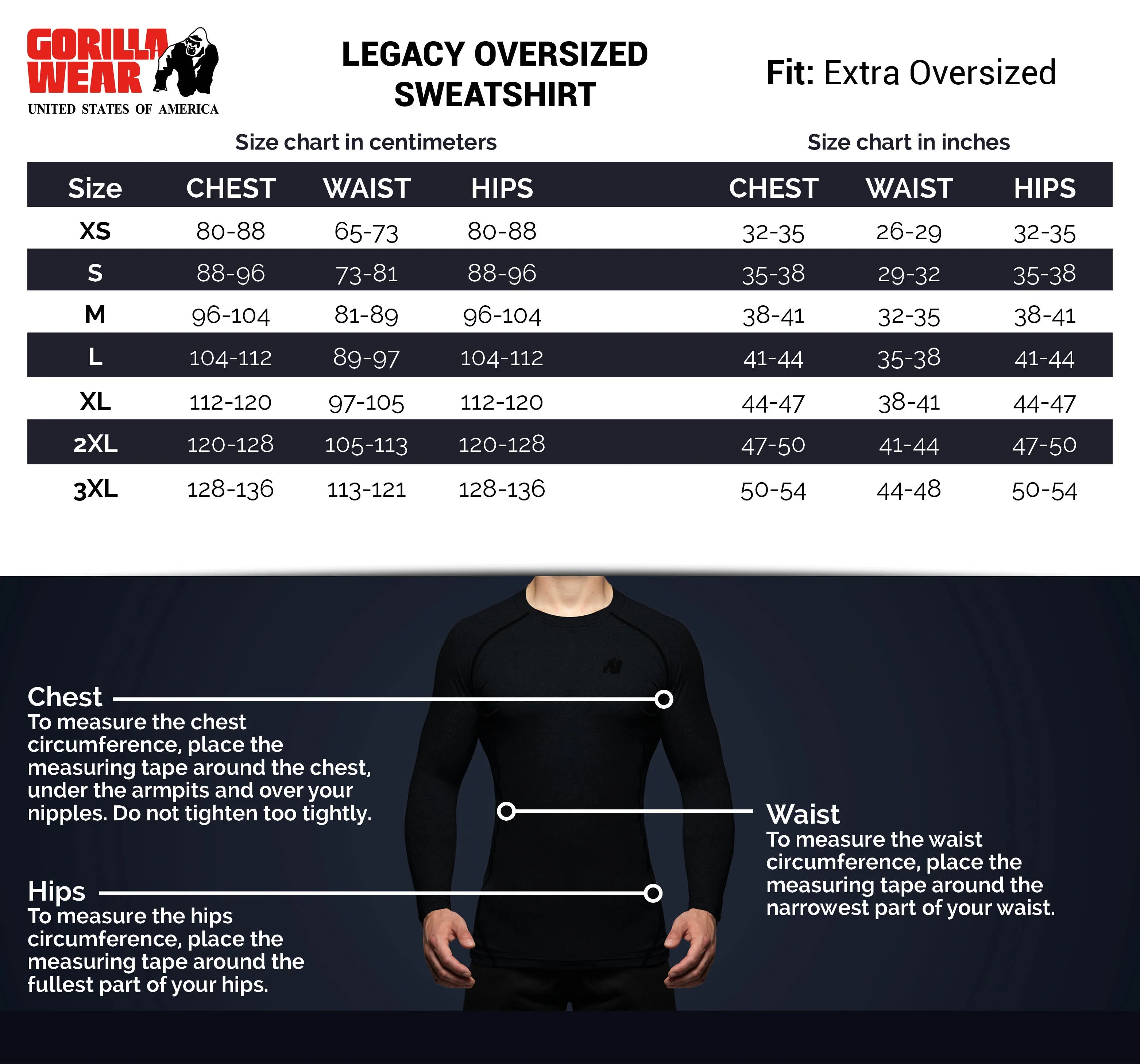 Gorilla Wear - Legacy Oversized Sweatshirt - Red/Black - Image 6