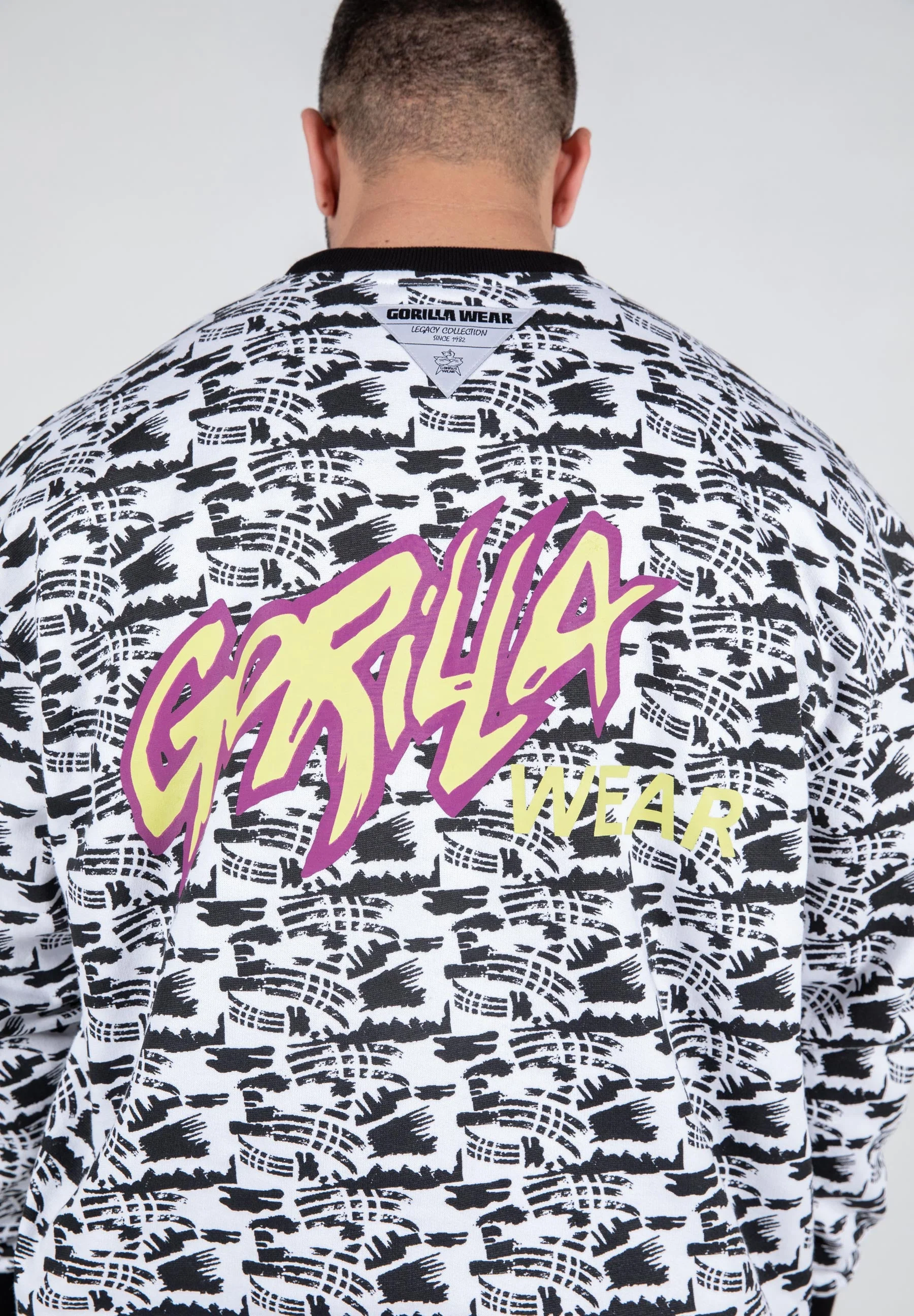 Gorilla Wear - Legacy Oversized Sweatshirt - White/Black - Image 4