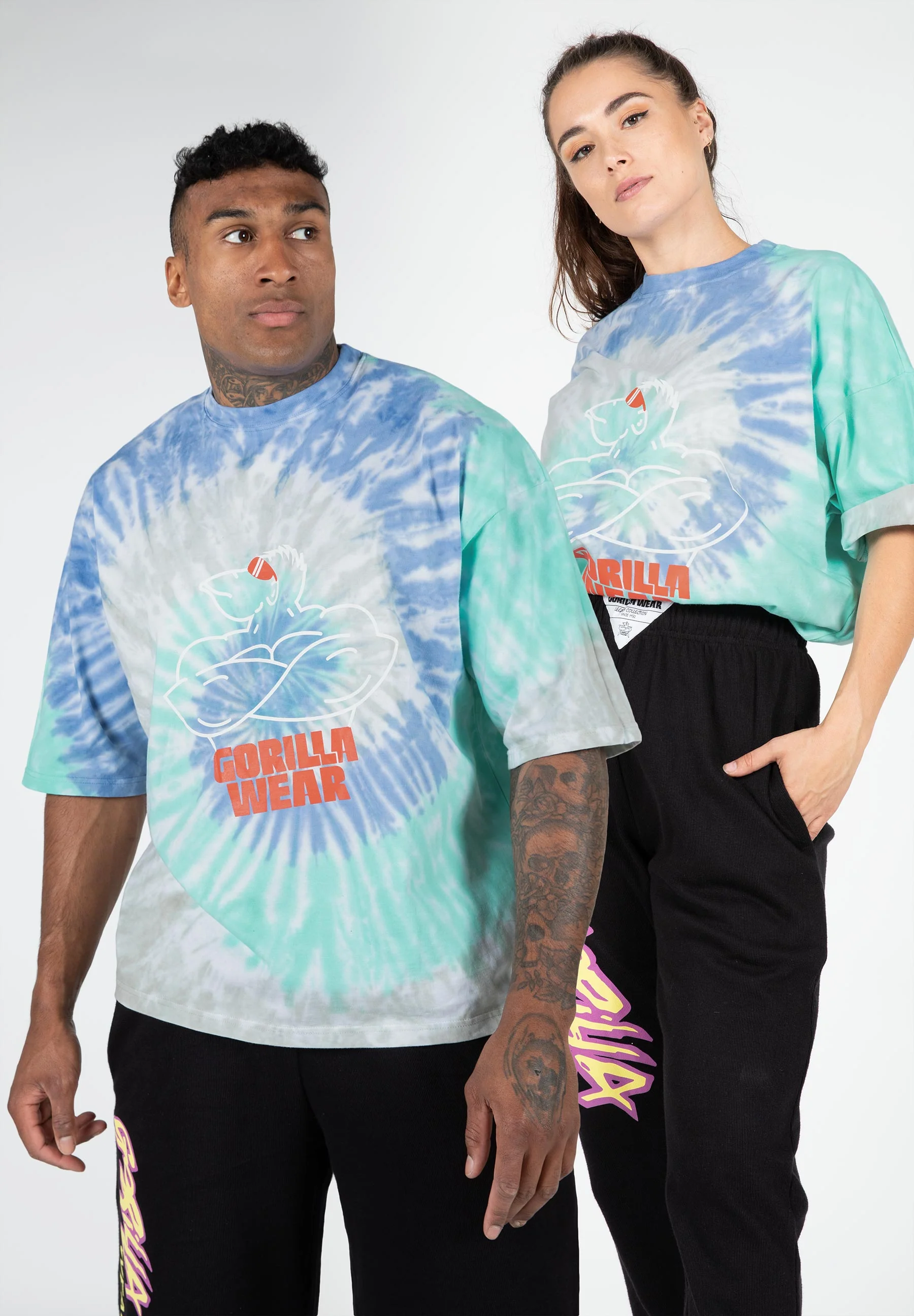 Gorilla Wear - Legacy Oversized T-Shirt - Blue/Green