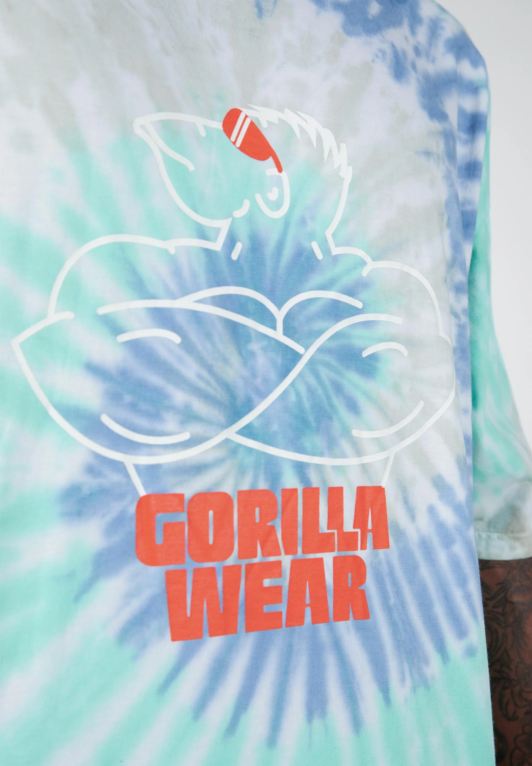 Gorilla Wear - Legacy Oversized T-Shirt - Blue/Green - Image 4