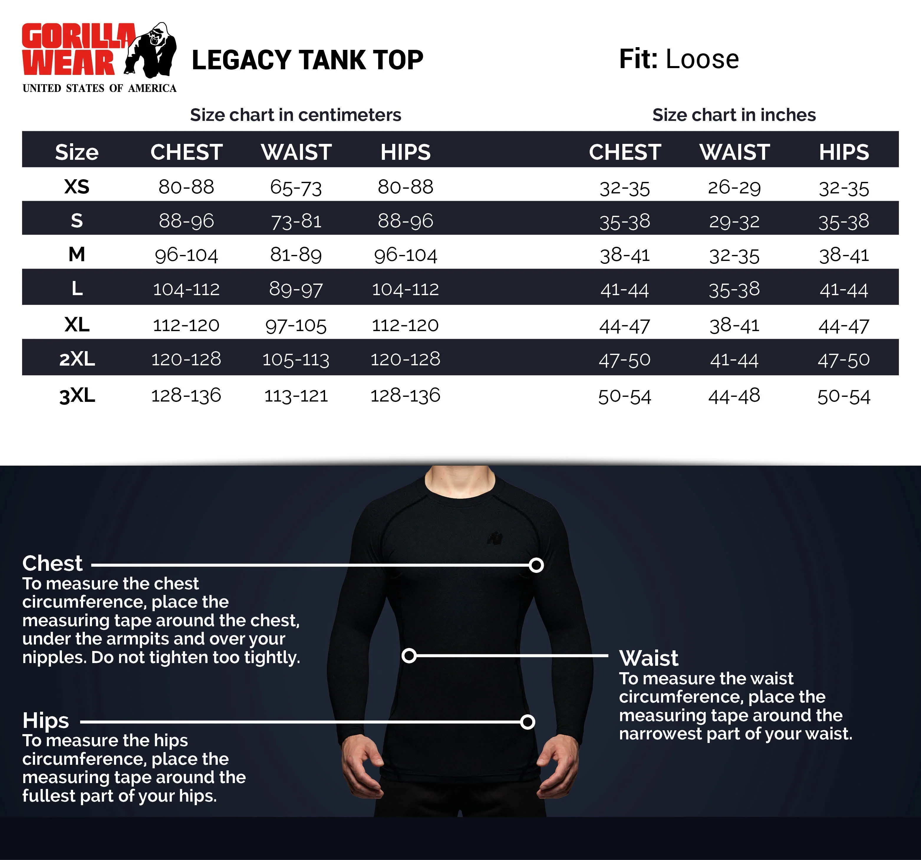 Gorilla Wear - Legacy Tank Top - Gray/Black - Image 6