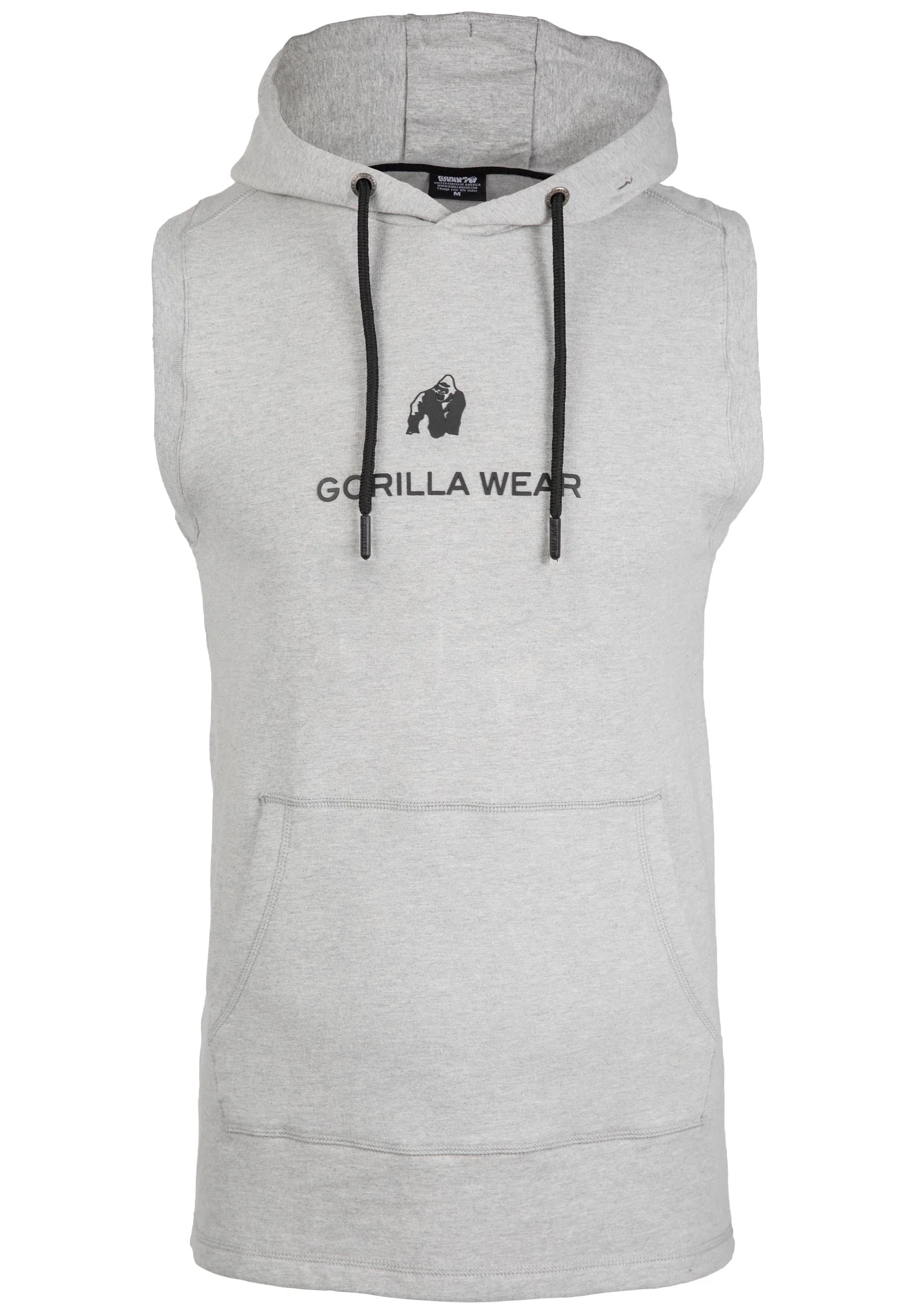 Gorilla Wear - Lincoln Sleeveless Hoodie - Gray - Image 6