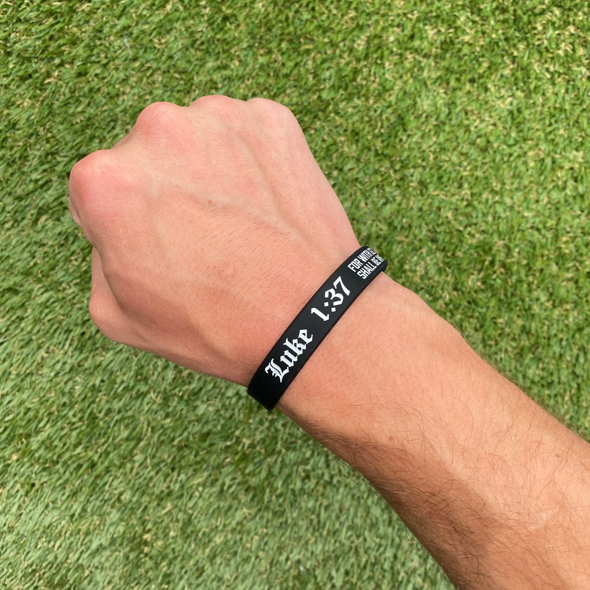 Elite Athletic Gear - Luke 1:37 Wristband - Image 2