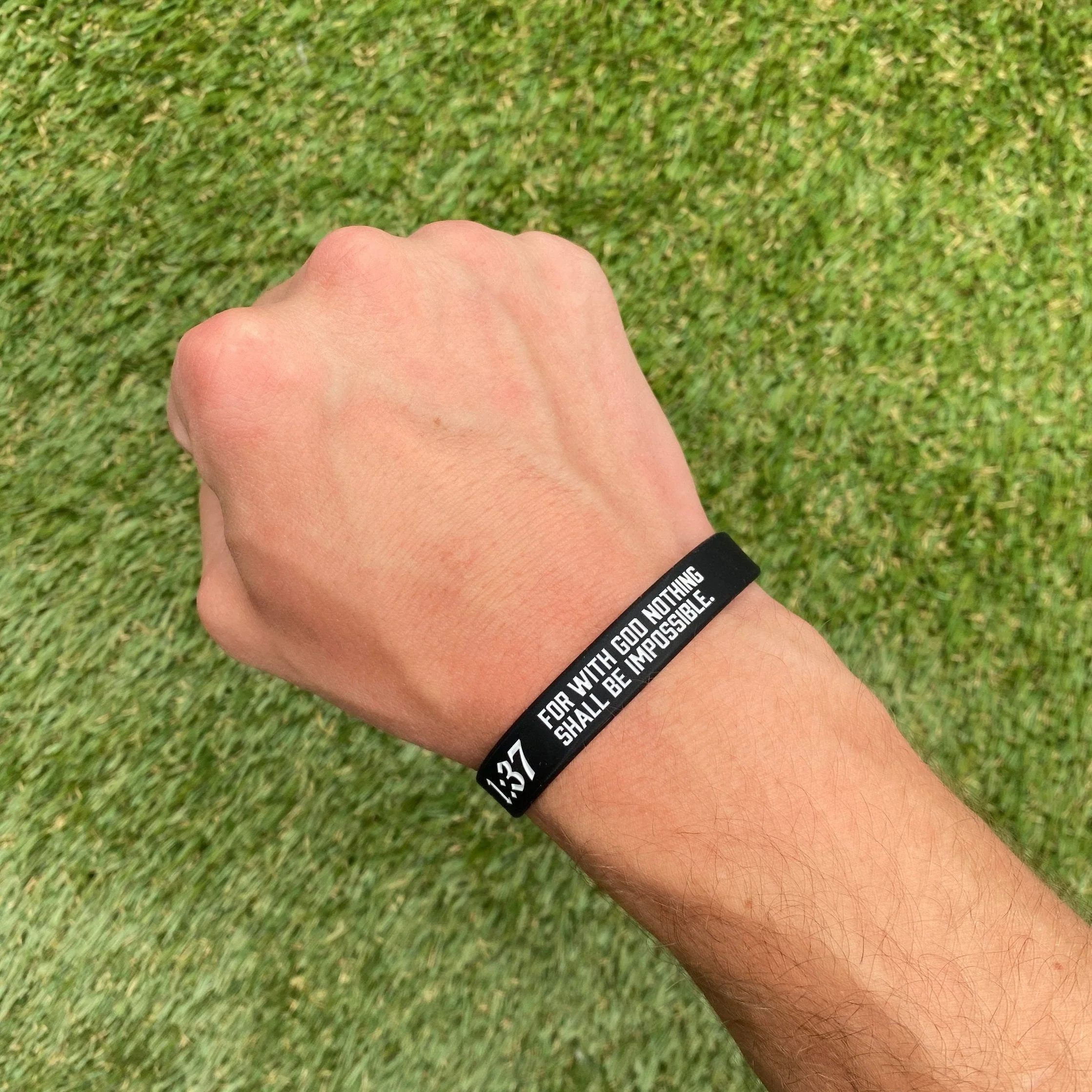 Elite Athletic Gear - Luke 1:37 Wristband - Image 3