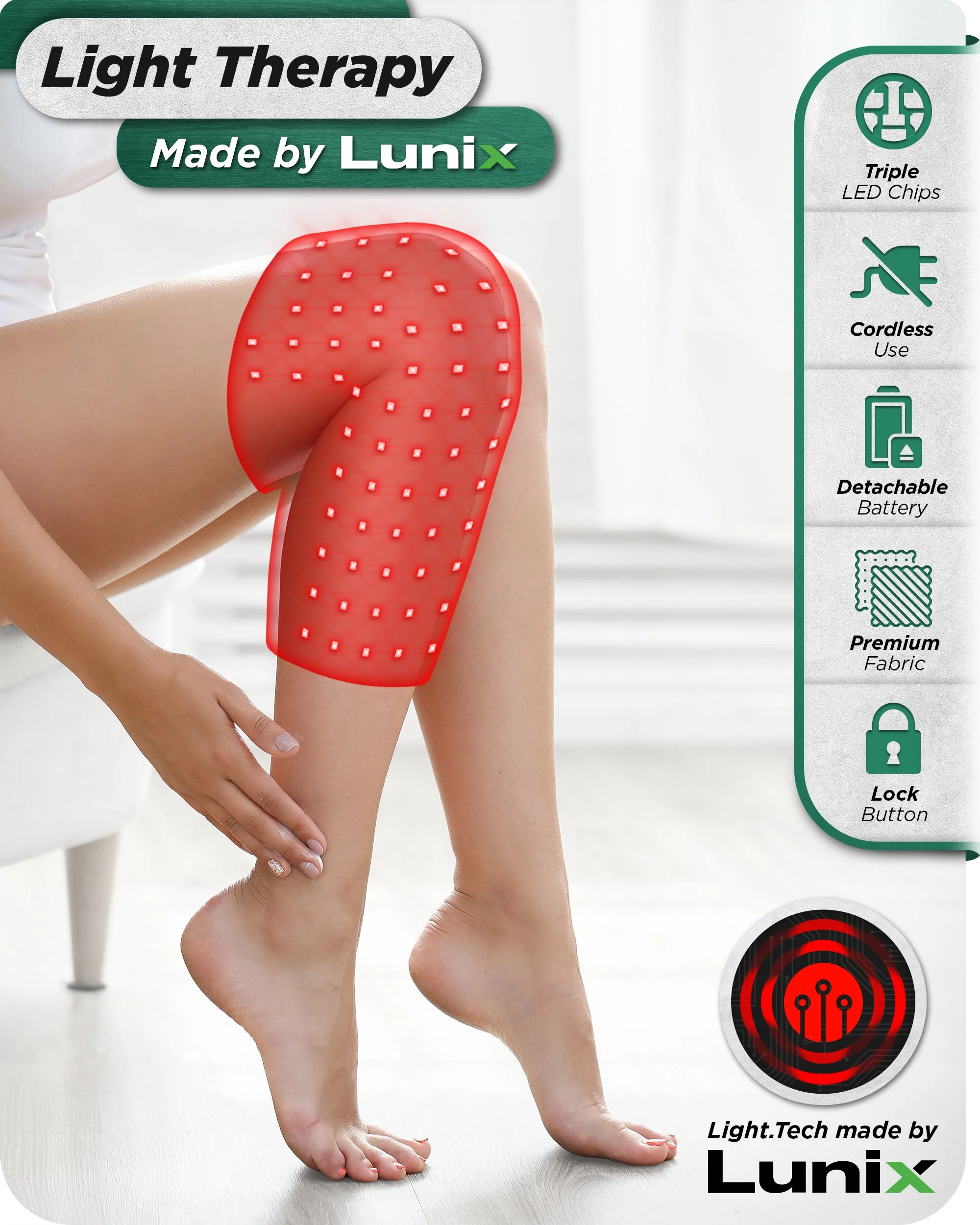 Lunix - LX19 Red Light Therapy for Knee, Elbows and Shoulders - Image 6