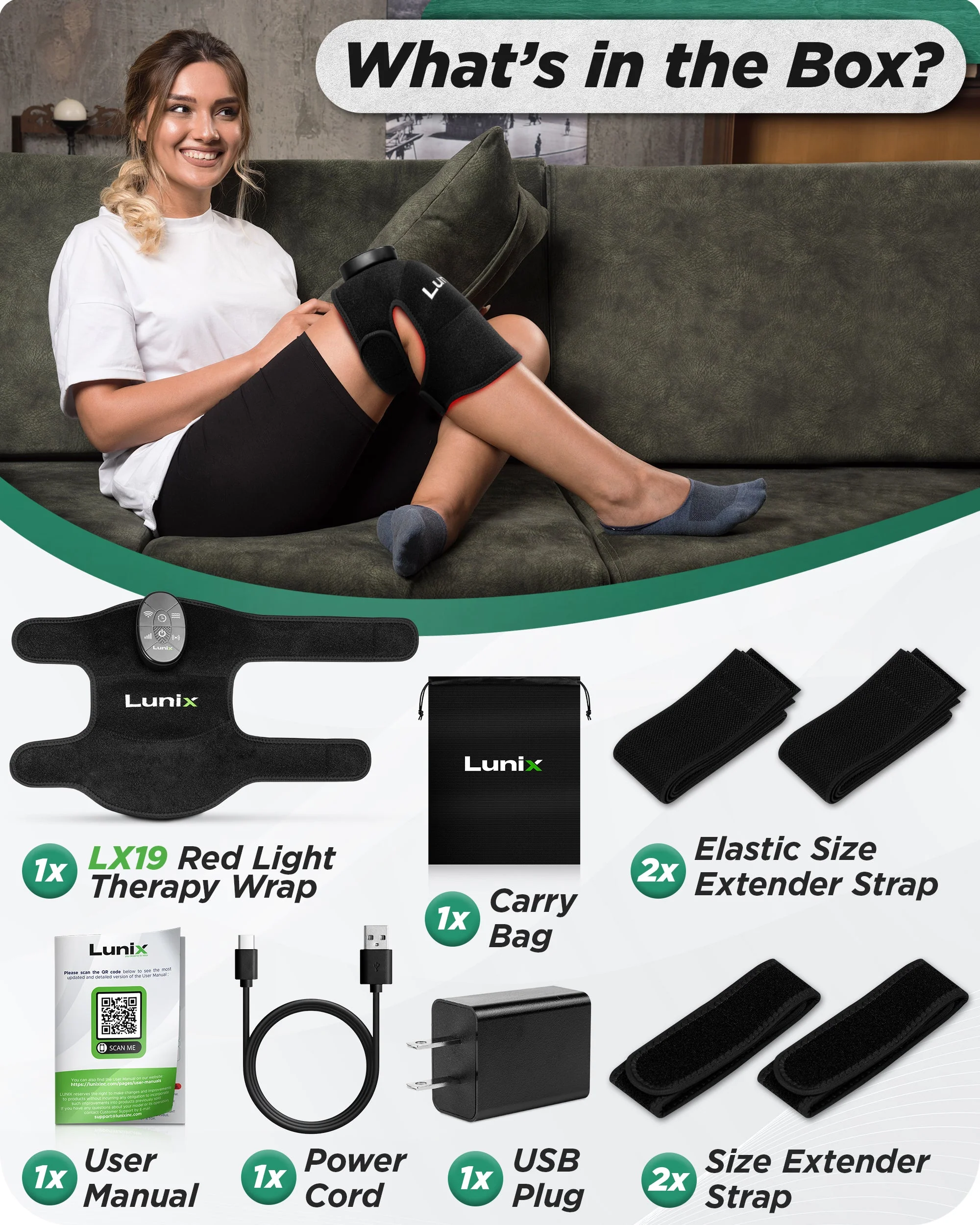 Lunix - LX19 Red Light Therapy for Knee, Elbows and Shoulders - Image 9
