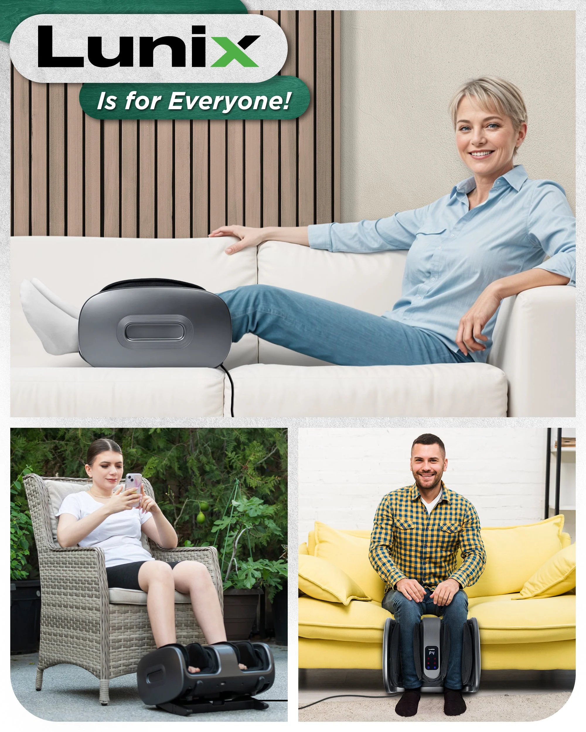 Lunix - LX20 Shiatsu Foot and Calf Massager - Image 6