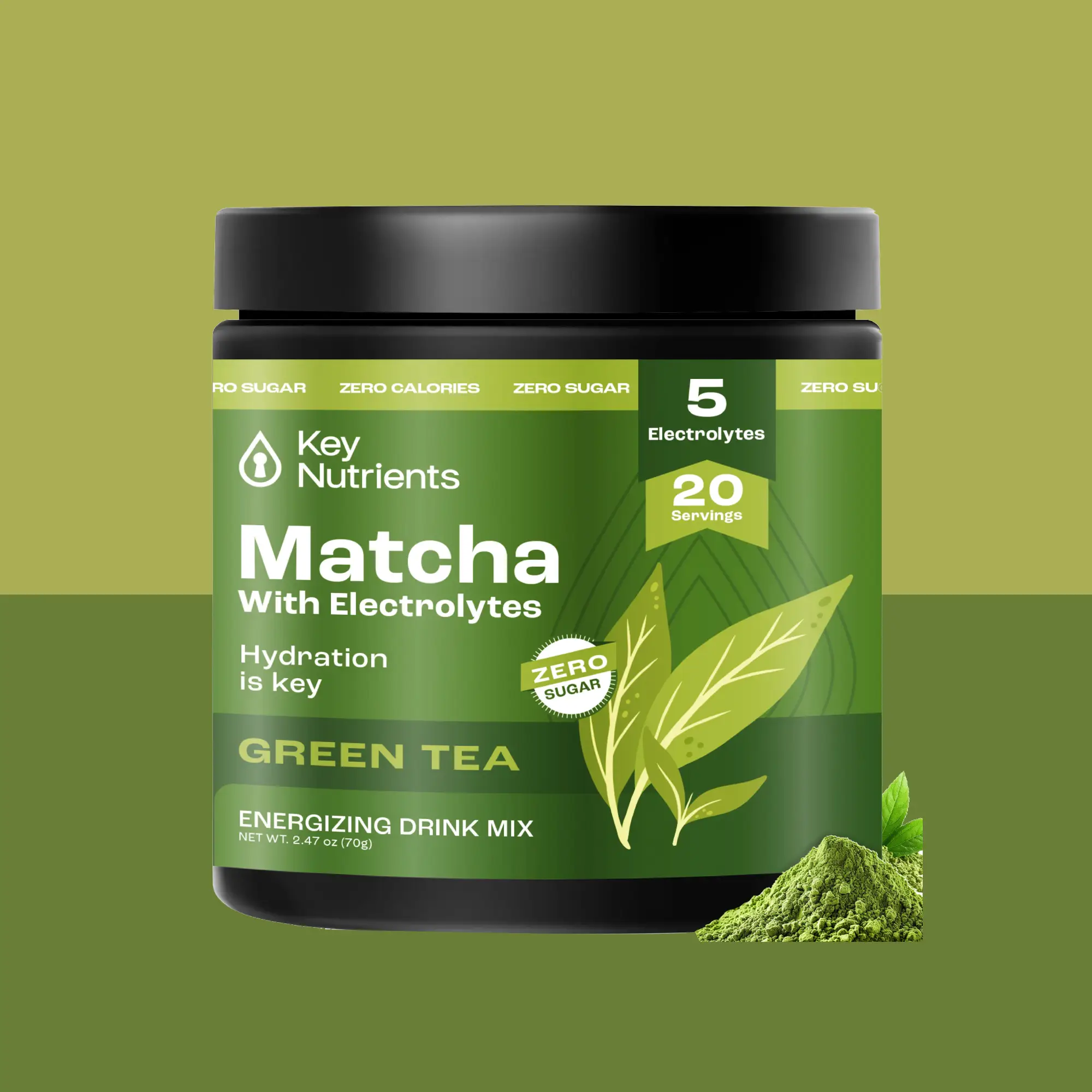 Key Nutrients - Matcha Powder With Electrolytes - Image 2