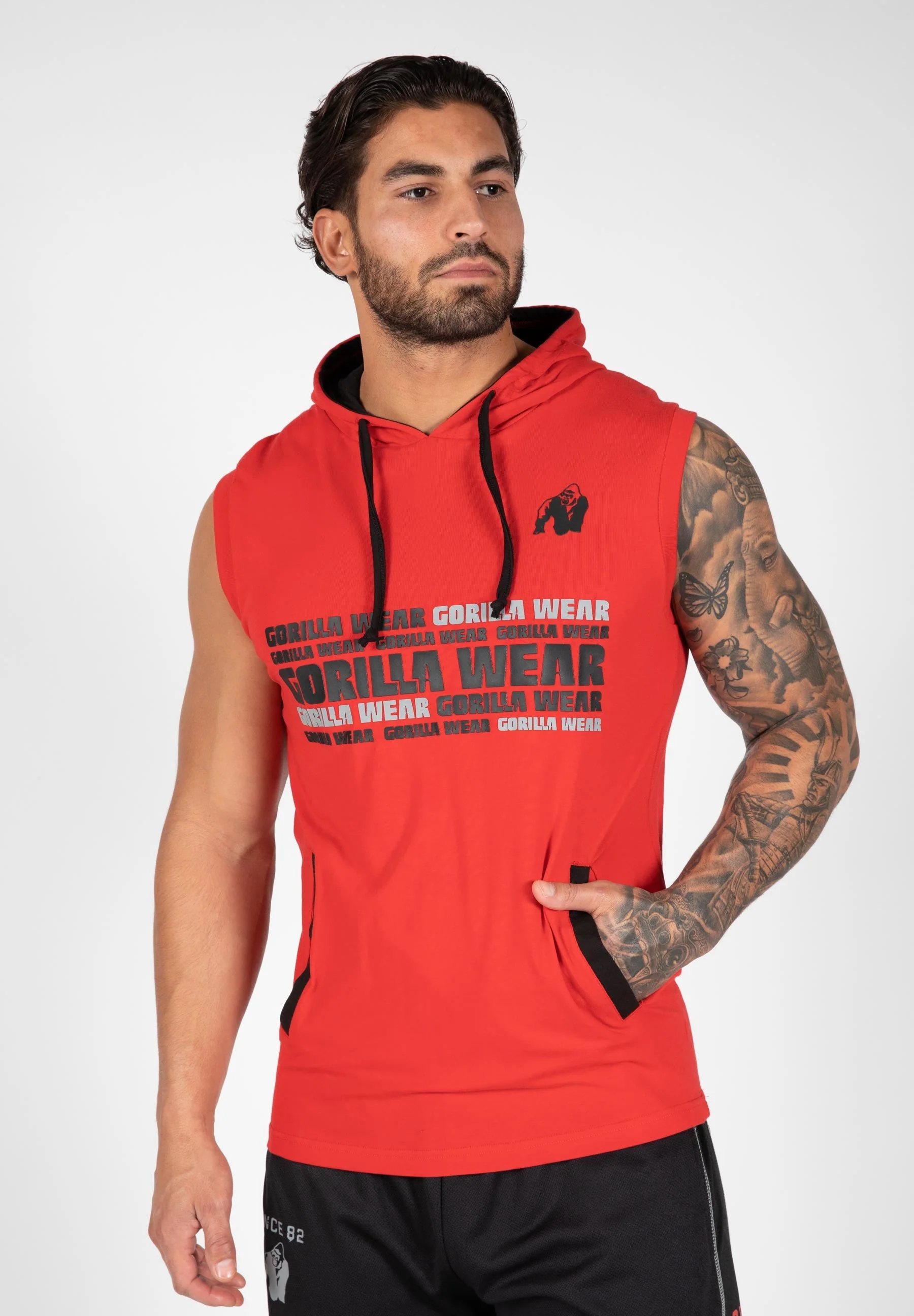 Gorilla Wear - Melbourne S/l Hooded T-shirt - Red