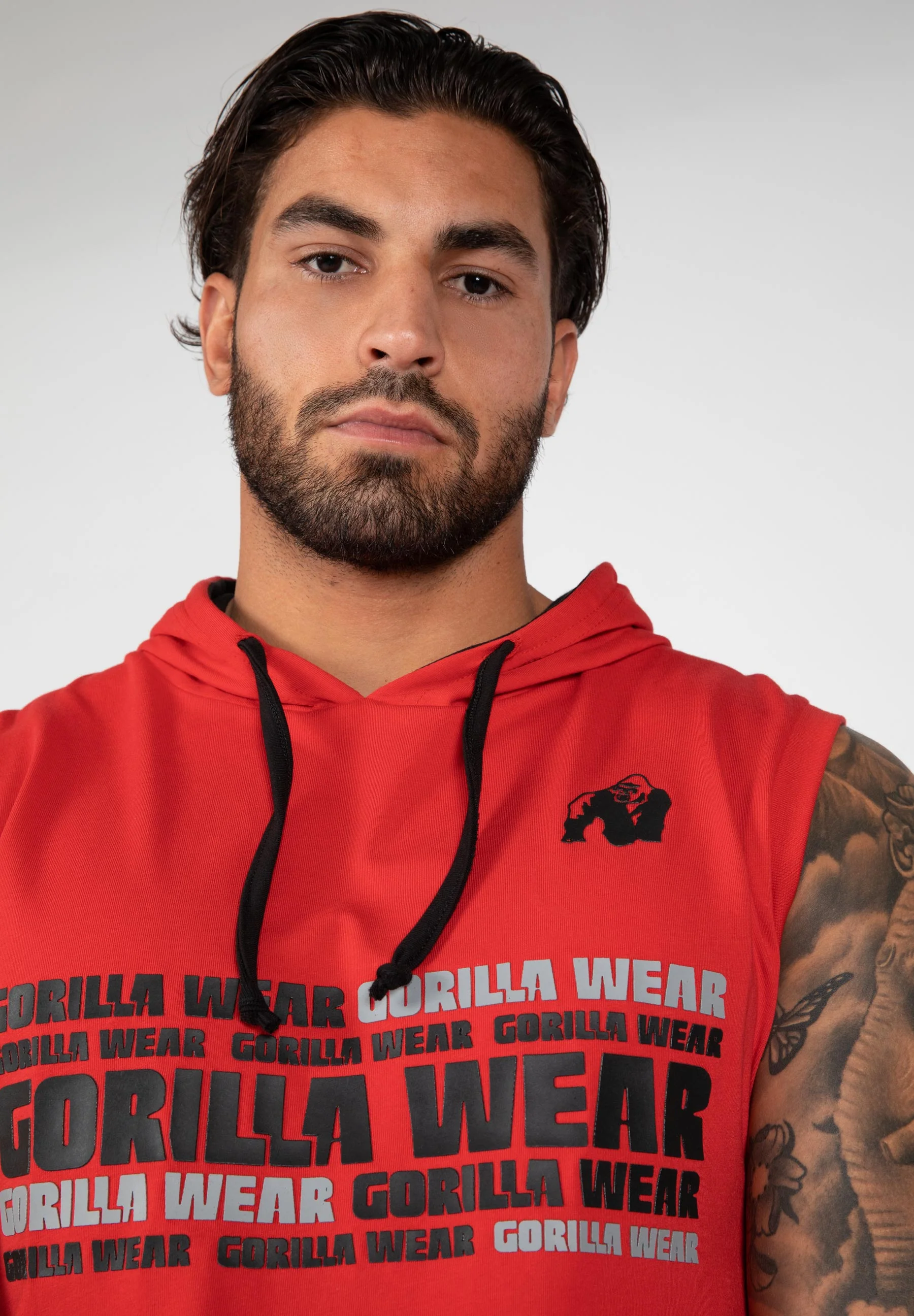 Gorilla Wear - Melbourne S/l Hooded T-shirt - Red - Image 5