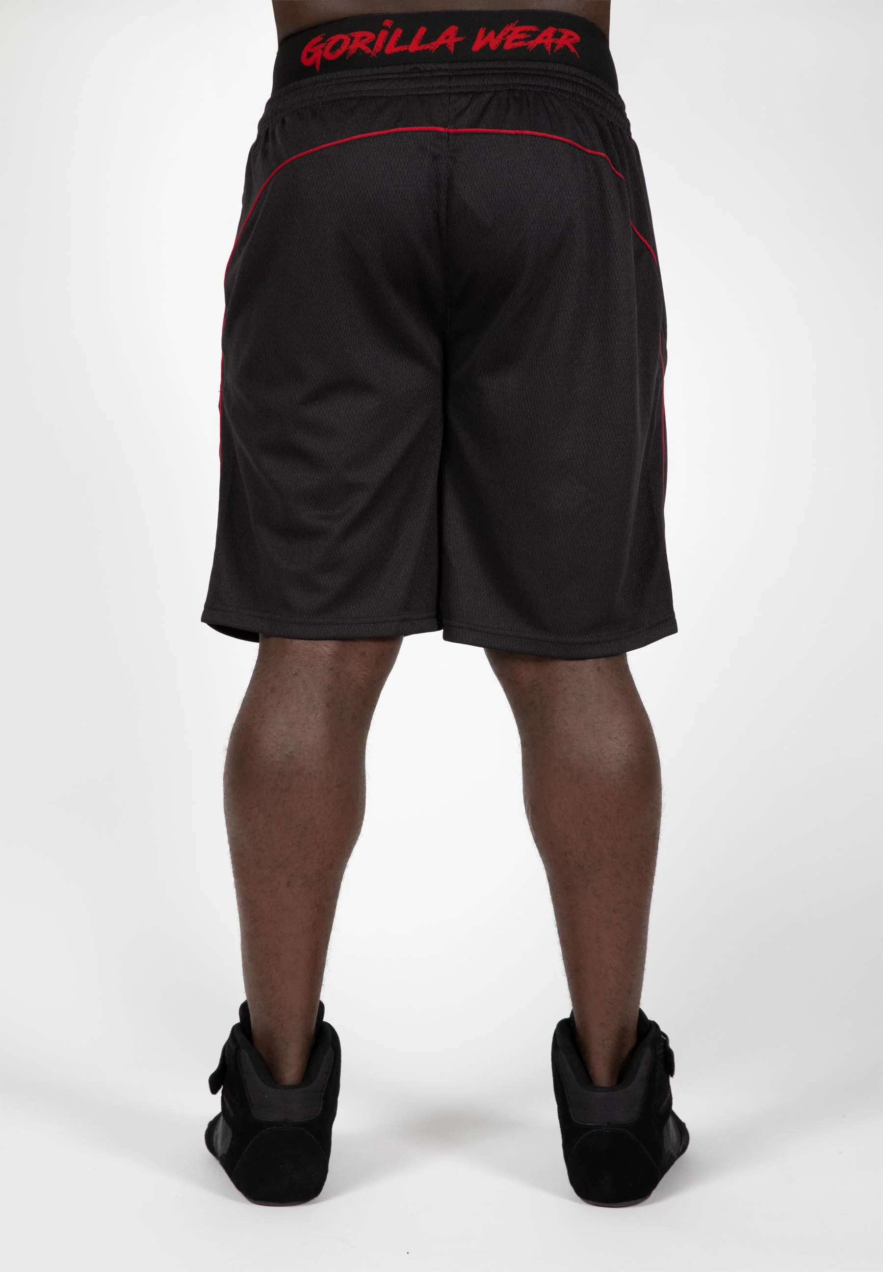 Gorilla Wear - Mercury Mesh Shorts - Black/Red - Image 4