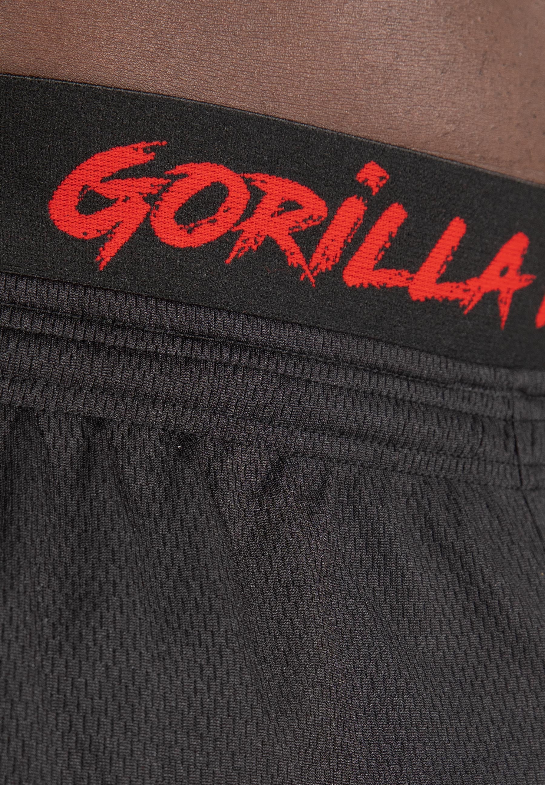 Gorilla Wear - Mercury Mesh Shorts - Black/Red - Image 7