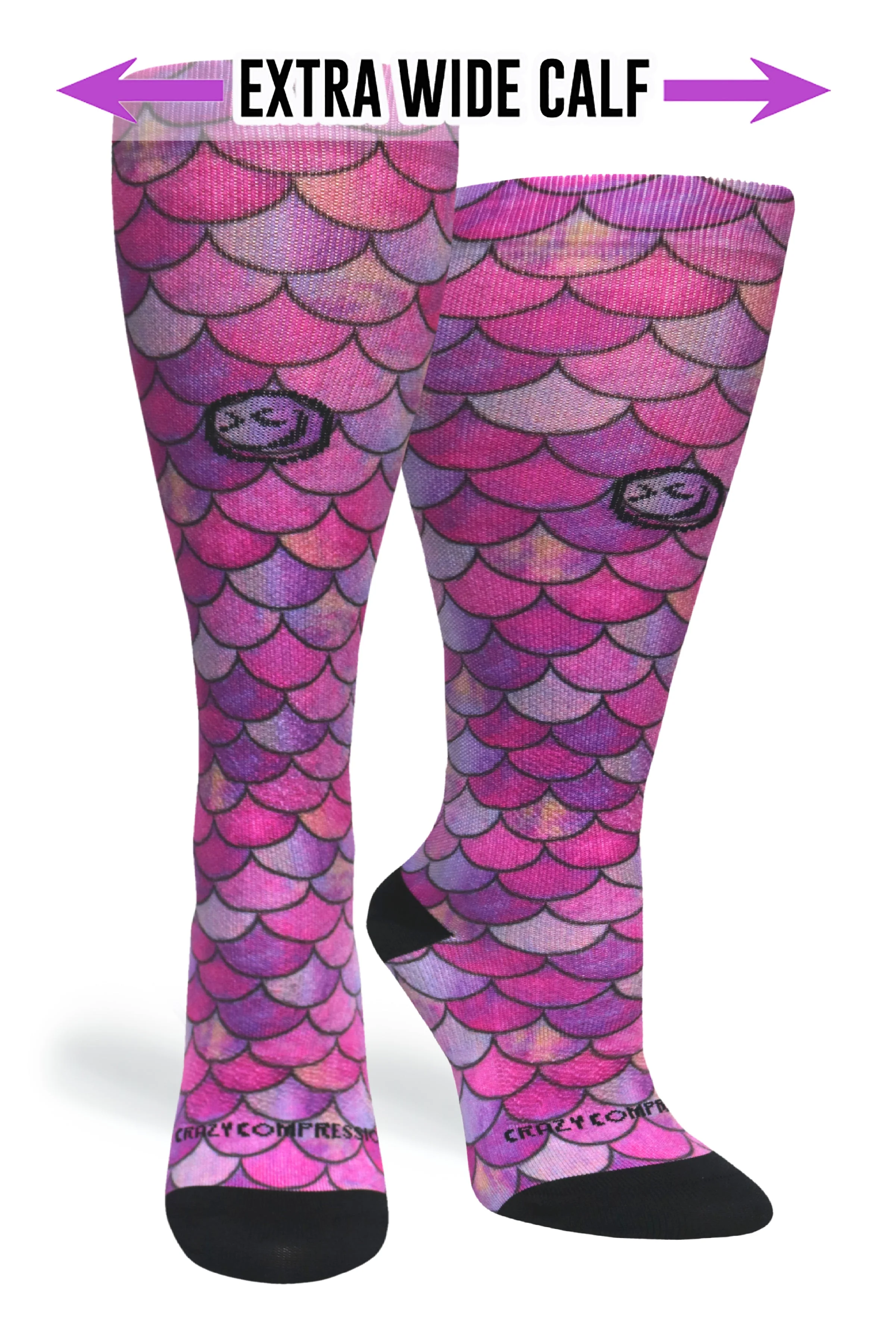 Crazy Compression - Mermaid Pink - (Standard & Extra Wide) - Image 2