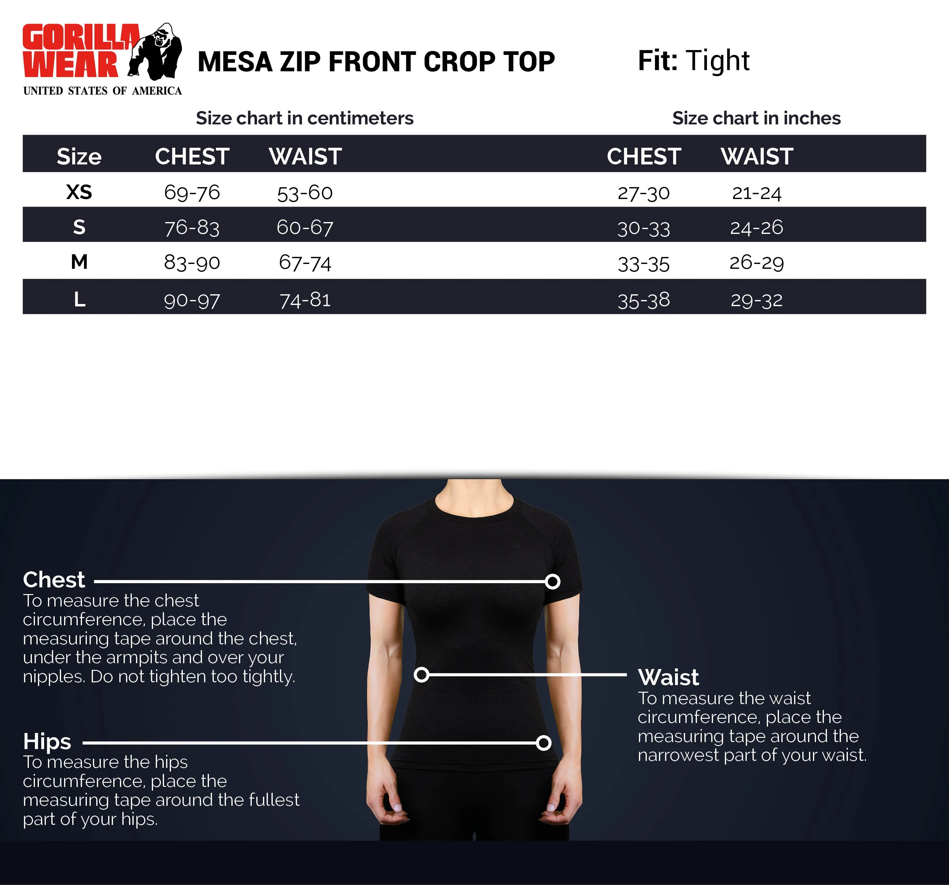 Gorilla Wear - Mesa Zip Top - Black - Image 8