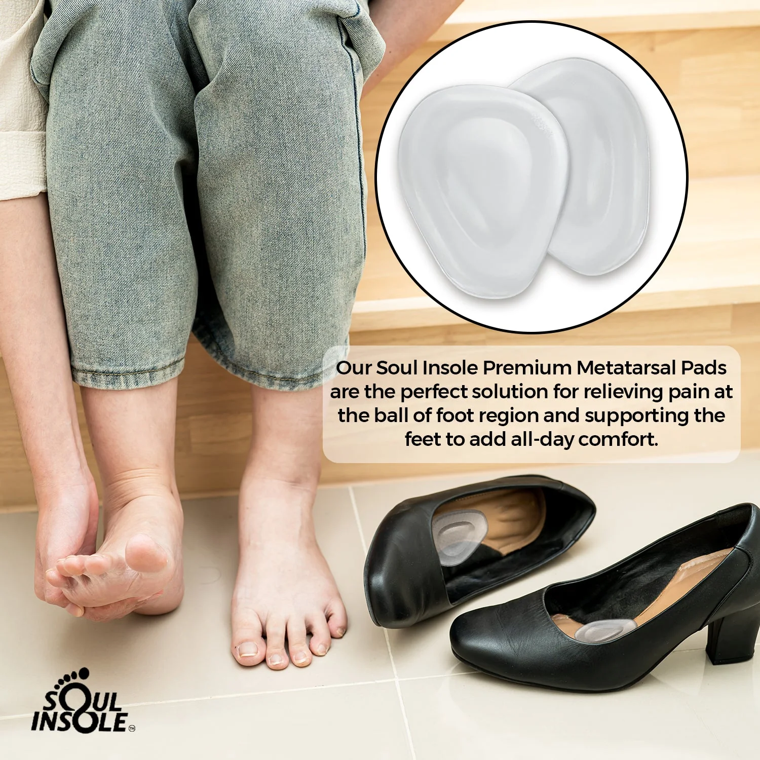 Soul Insole - Metatarsal Pad (Re-Usable, Adhesive) - Image 2