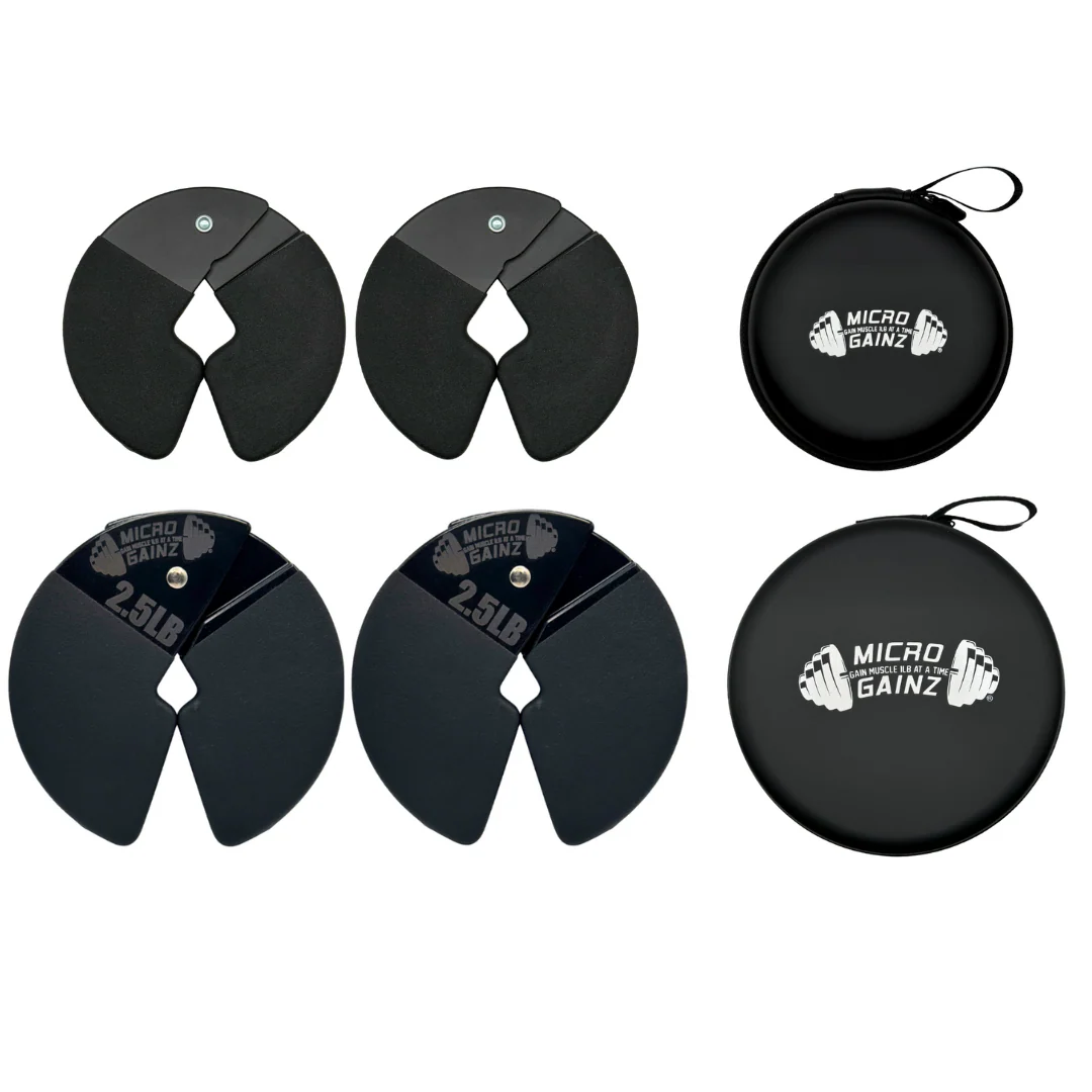 Micro Gainz - Double Pack of Pvc Dip Coated 1.25Lb & 2.5Lb Dumbbell Fractional Weight Plates - Image 12