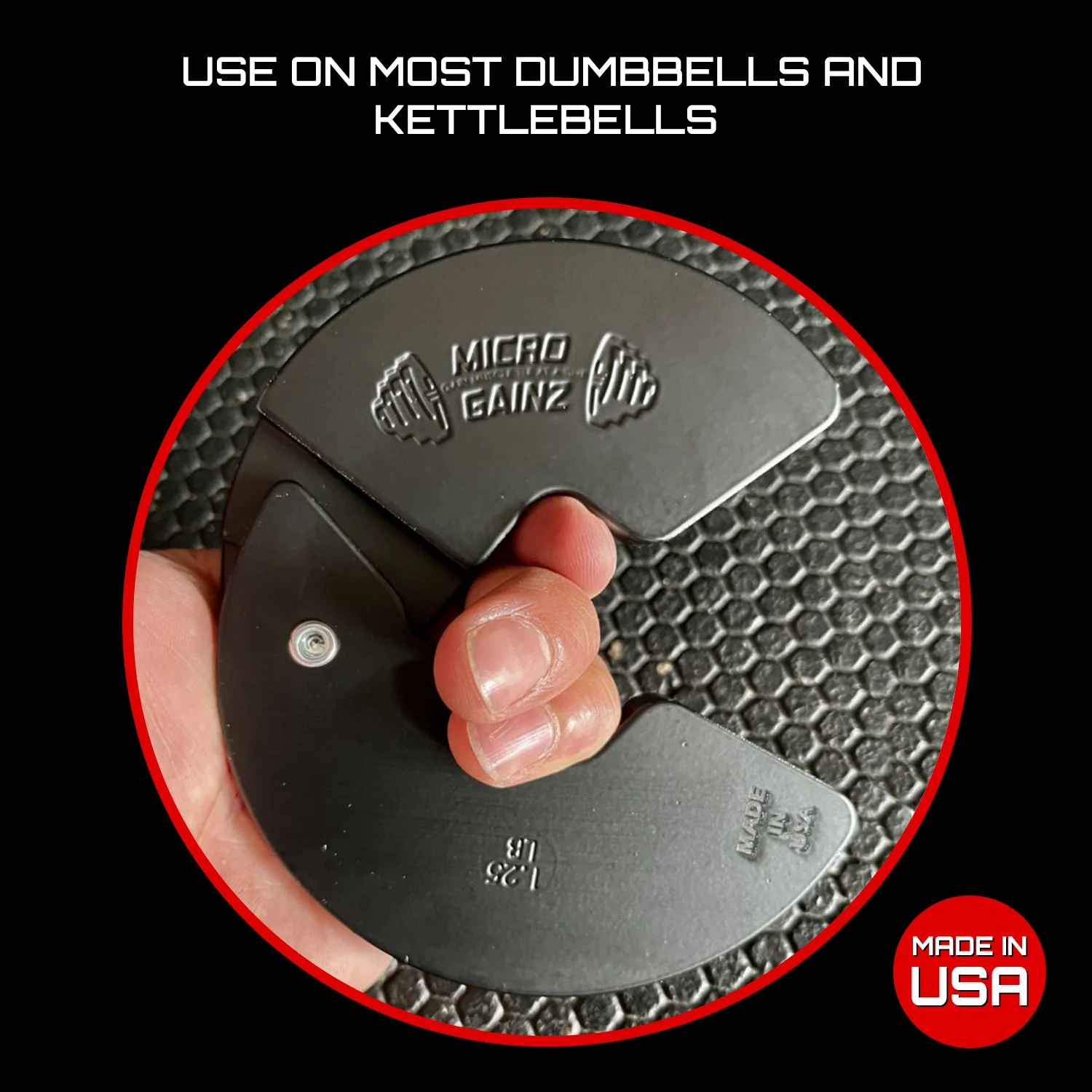 Micro Gainz - Triple Pack of 1Lb, 1.25Lb, & 2.5Lb Dumbbell Fractional Weight Plates - Image 7