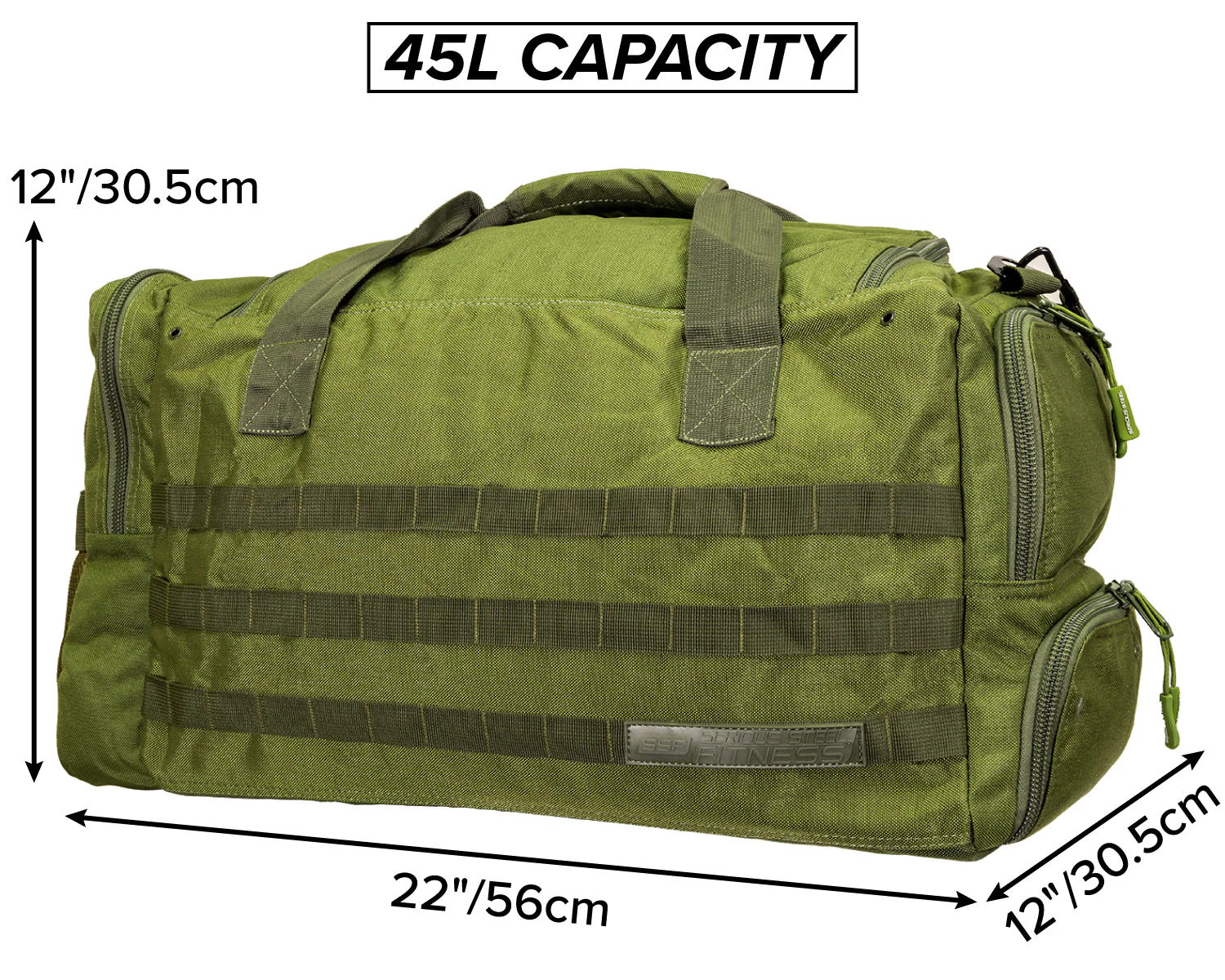 Serious Steel Fitness - Mid Bud Duffel Bag (45L) - Image 12