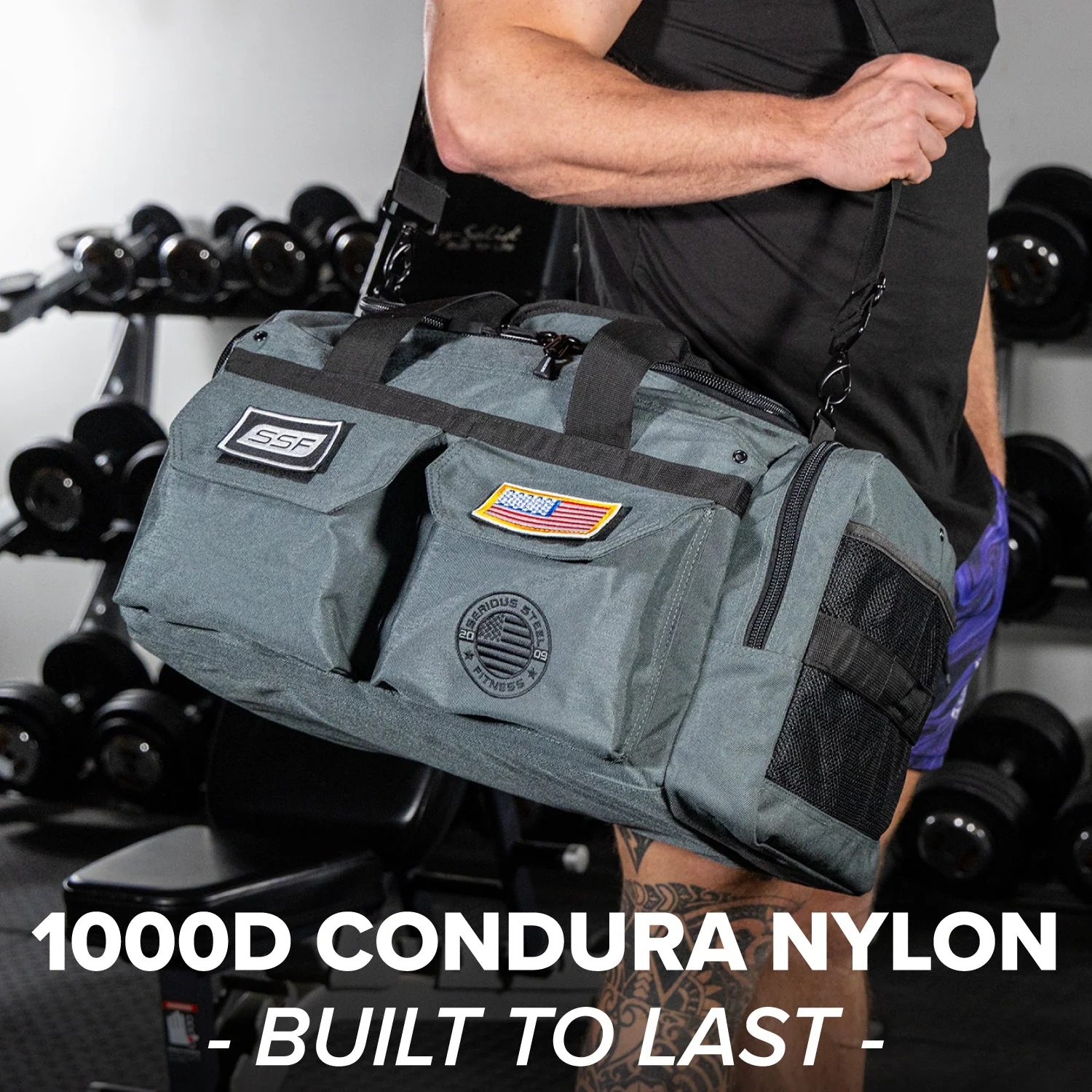 Serious Steel Fitness - Mid Bud Duffel Bag (45L) - Image 14