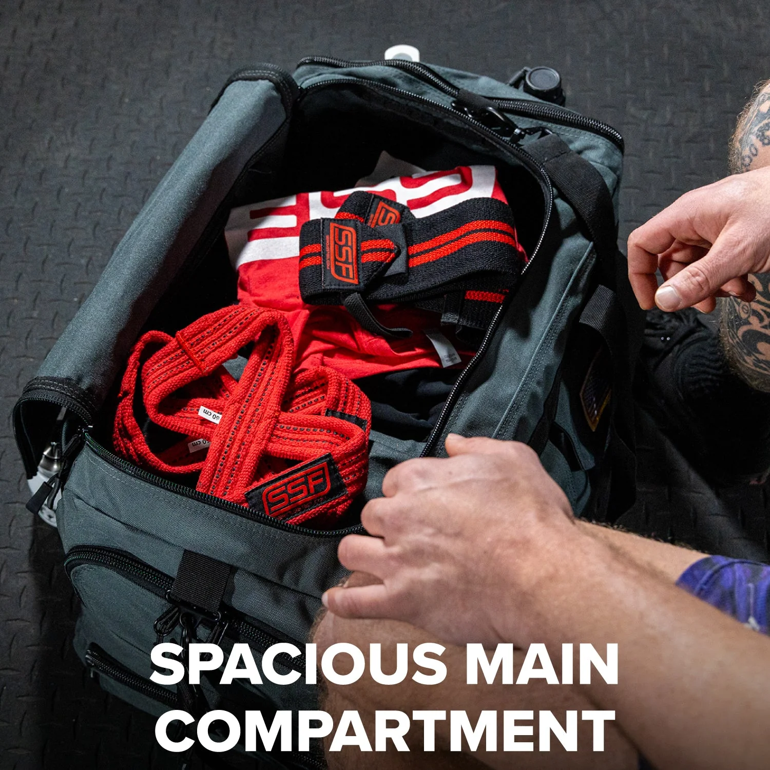 Serious Steel Fitness - Mid Bud Duffel Bag (45L) - Image 15