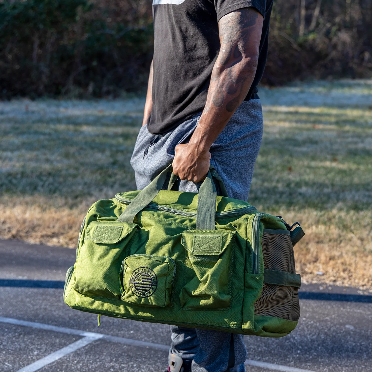 Serious Steel Fitness - Mid Bud Duffel Bag (45L) - Image 8