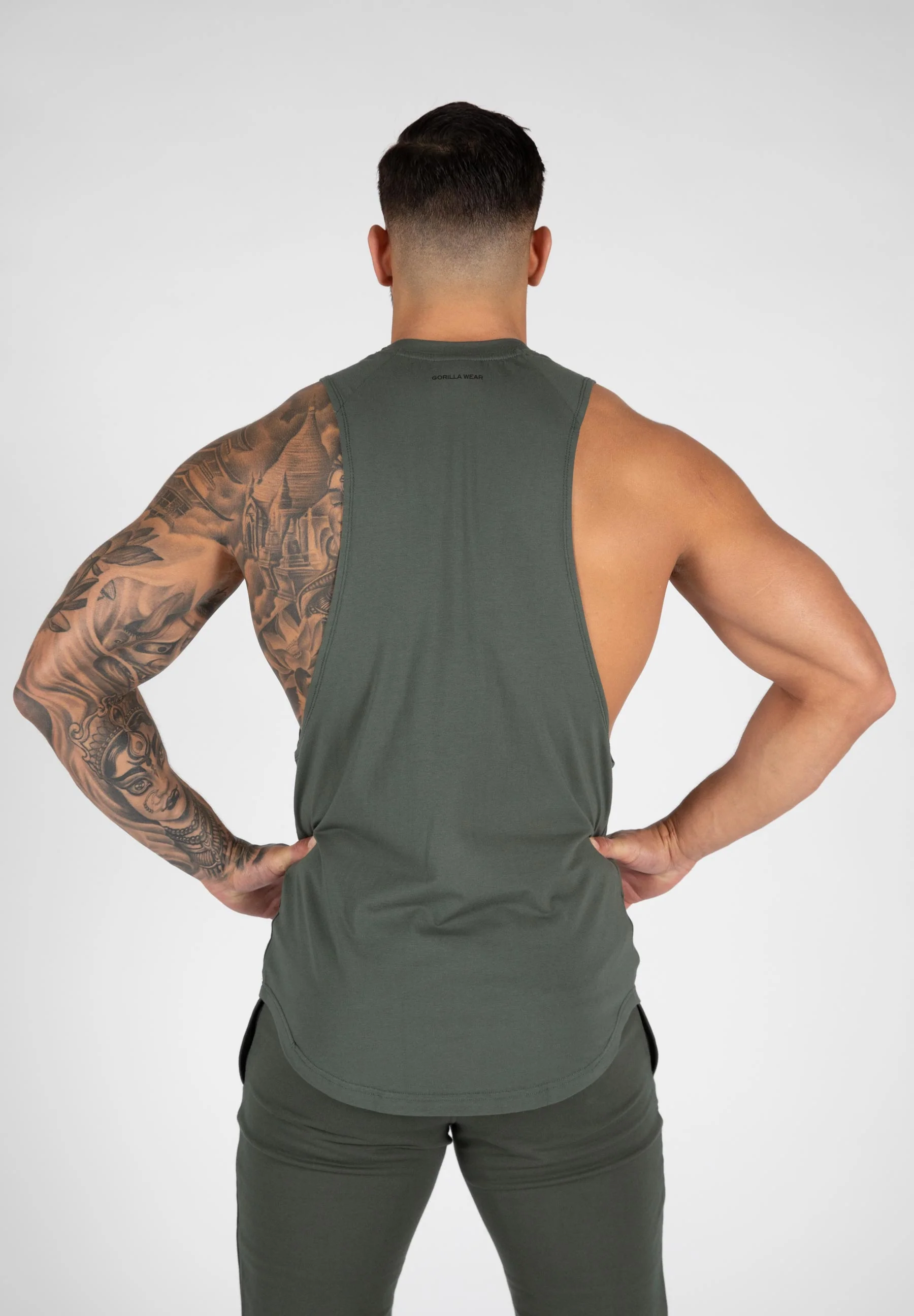 Gorilla Wear - Milo Drop Armhole Tank Top - Green - Image 2