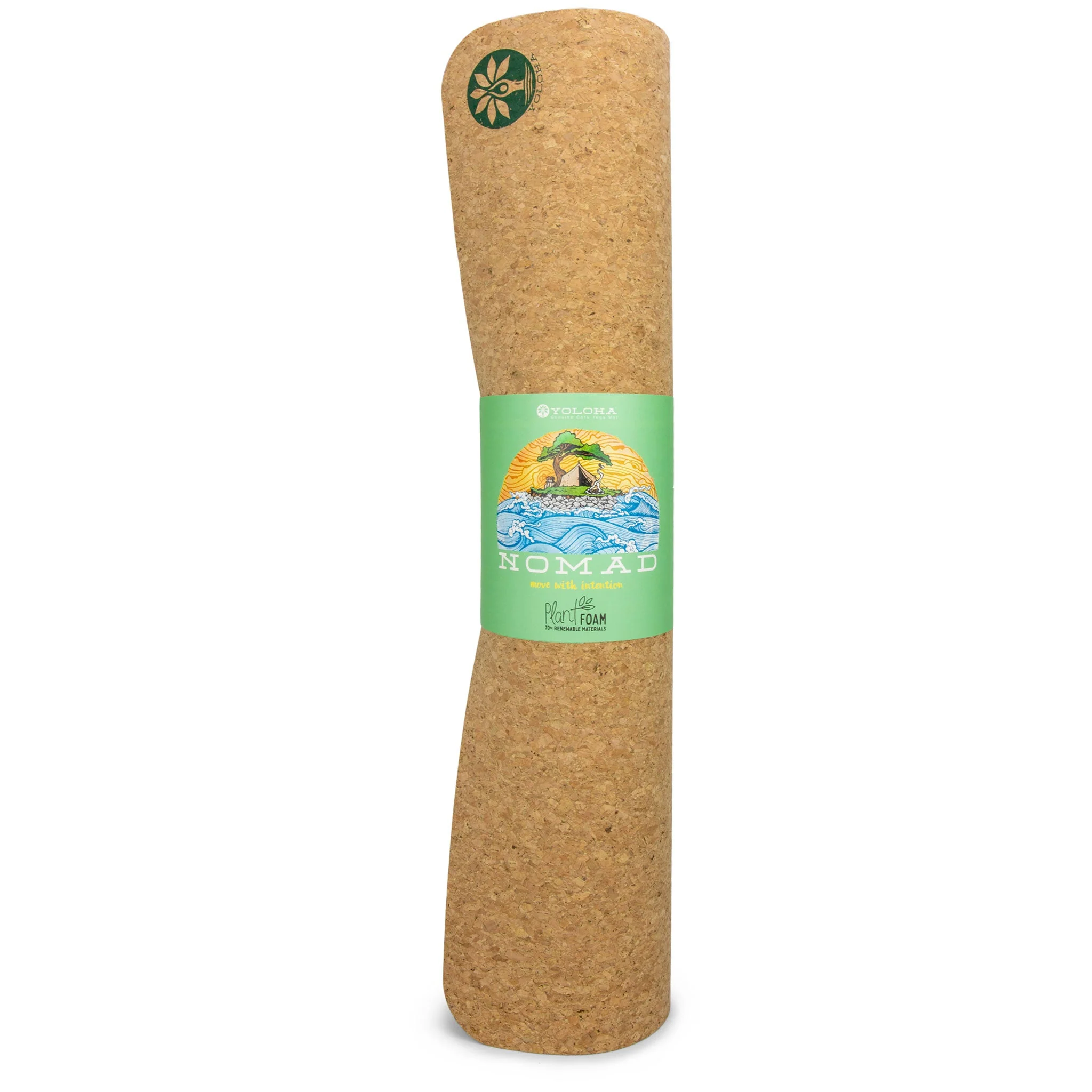 Yoloha Yoga - Mind of the Universe Nomad Cork Yoga Mat - Image 3