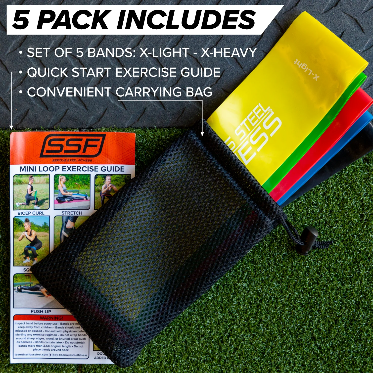 Serious Steel Fitness - Mini Loops Resistance Bands - Image 16