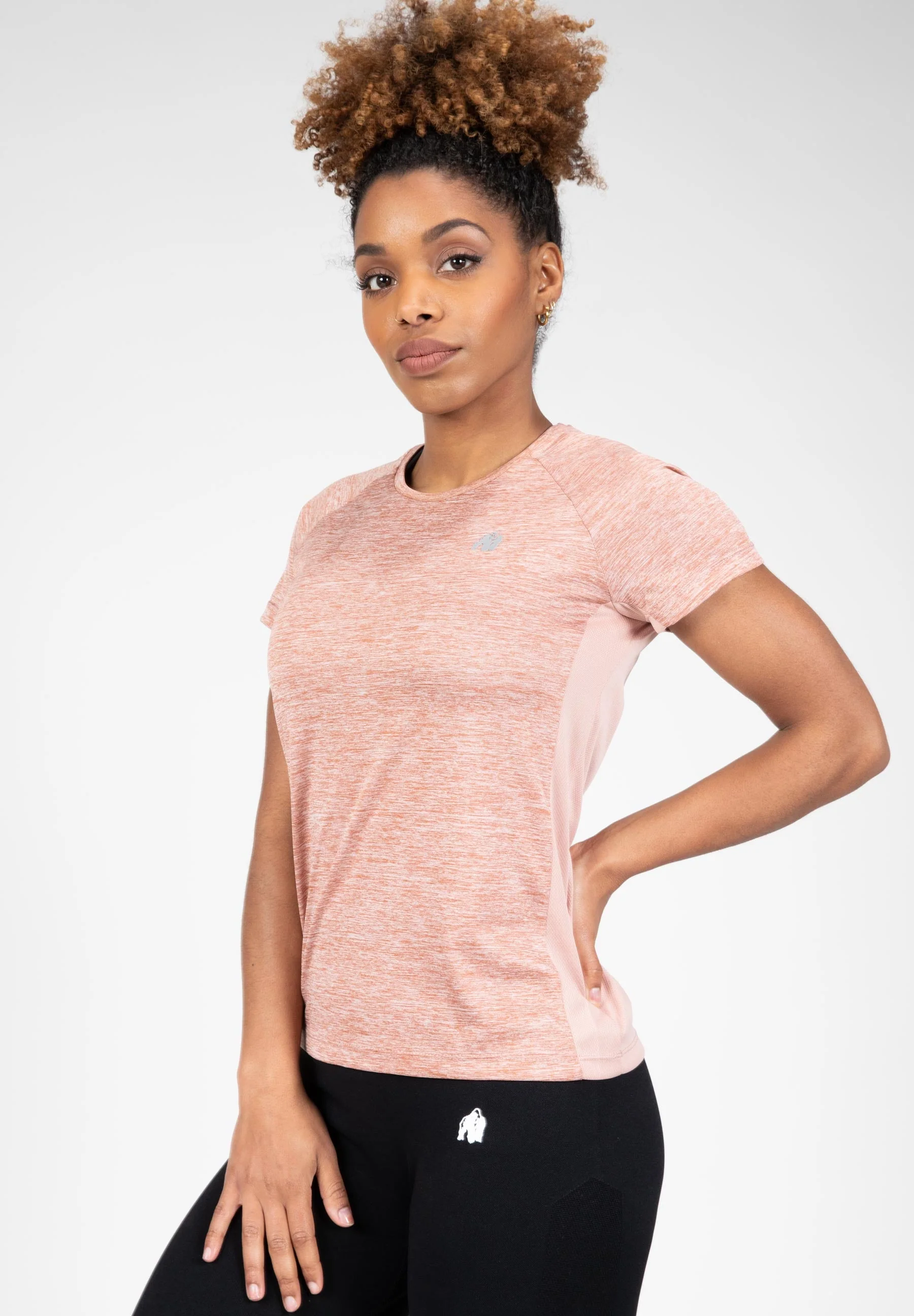 Gorilla Wear - Monetta Performance T-Shirt - Salmon Pink