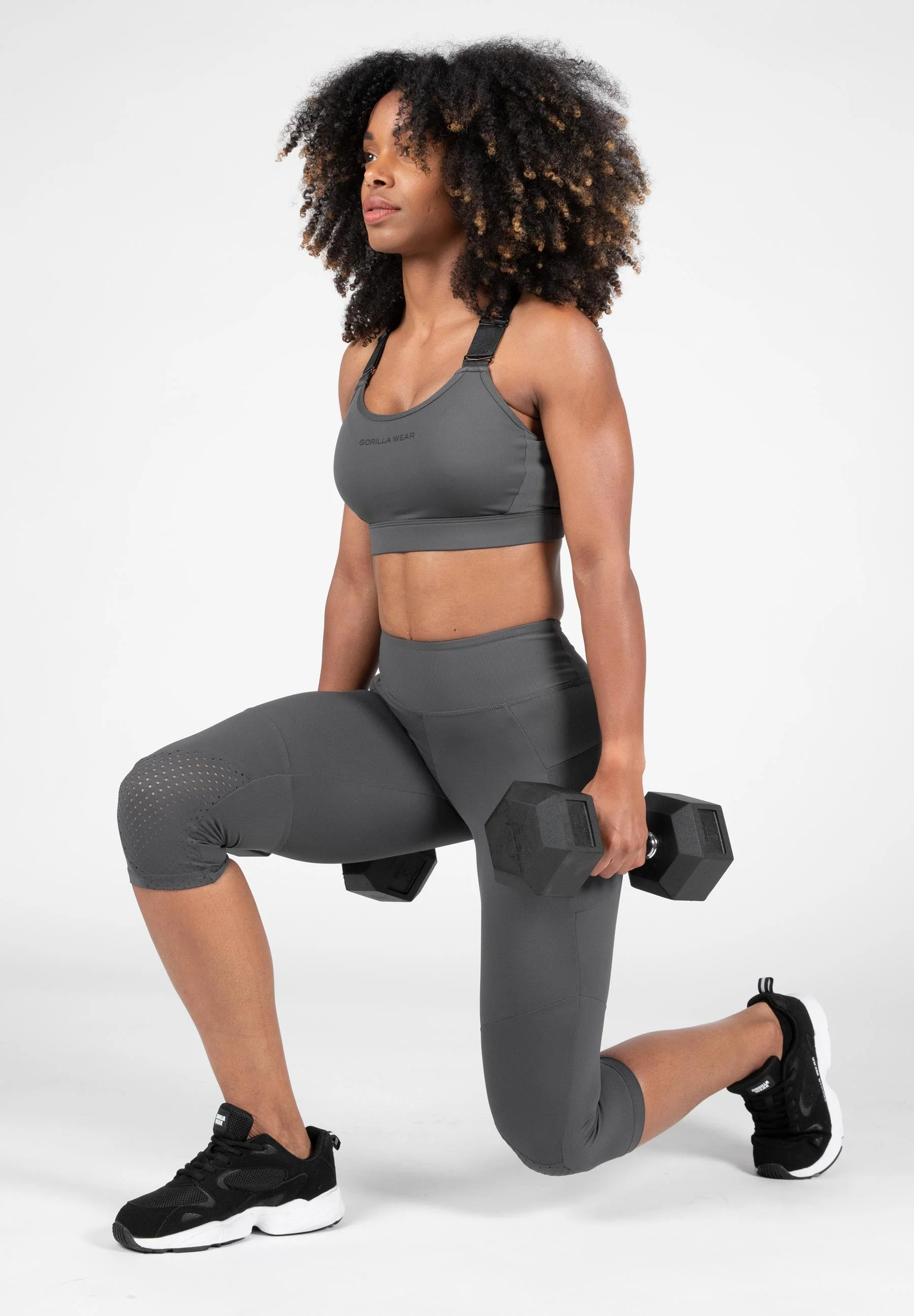 Gorilla Wear - Monroe Cropped Leggings - Gray - Image 4