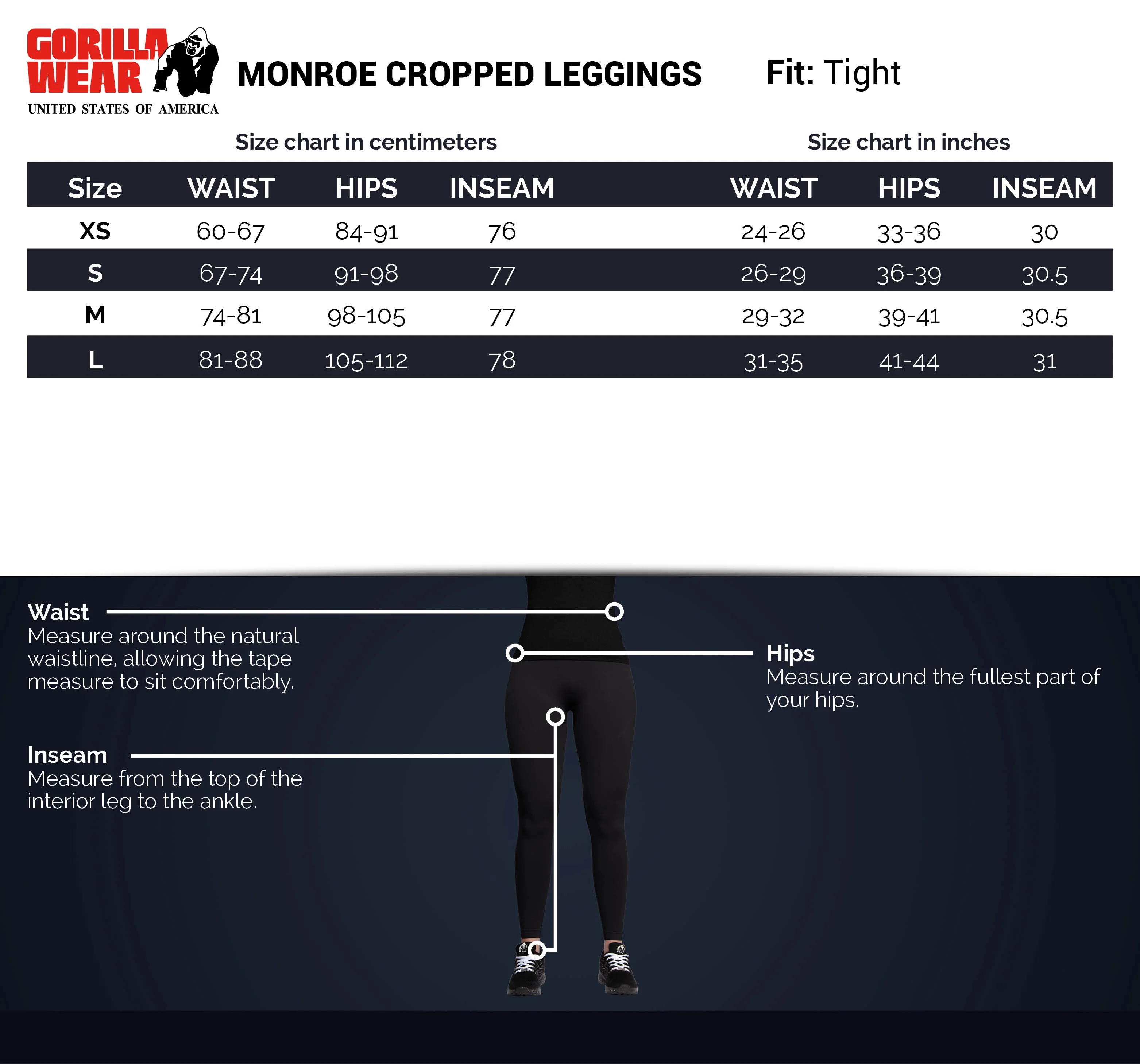 Gorilla Wear - Monroe Cropped Leggings - Green - Image 8