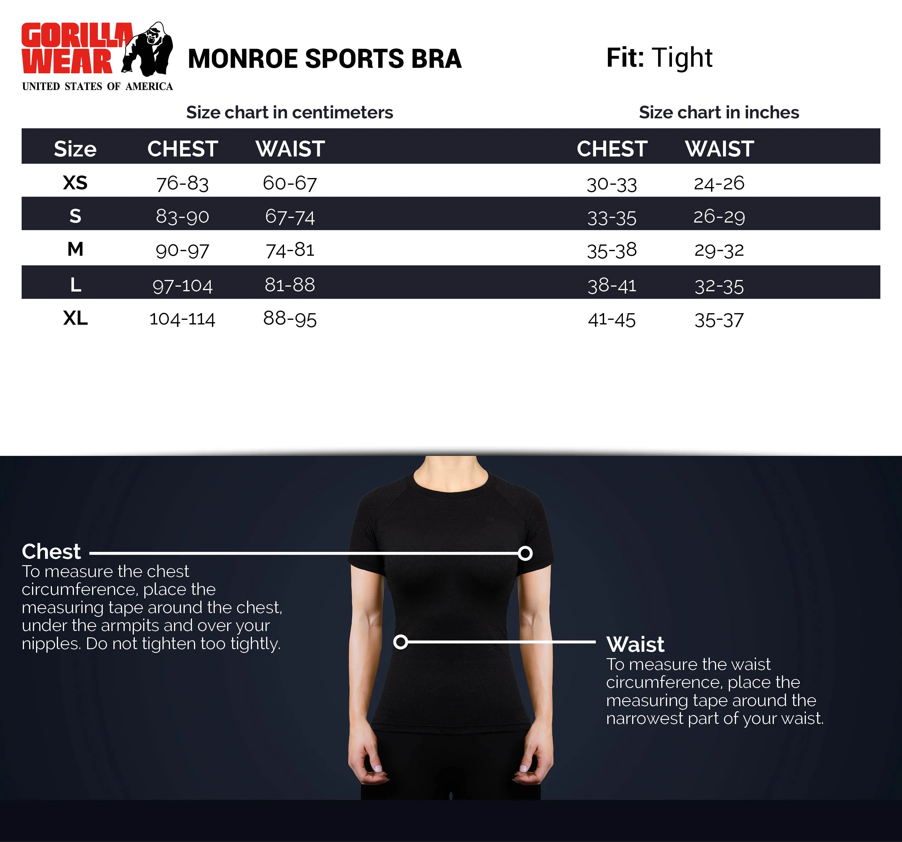 Gorilla Wear - Monroe Sports Bra - Gray - Image 8