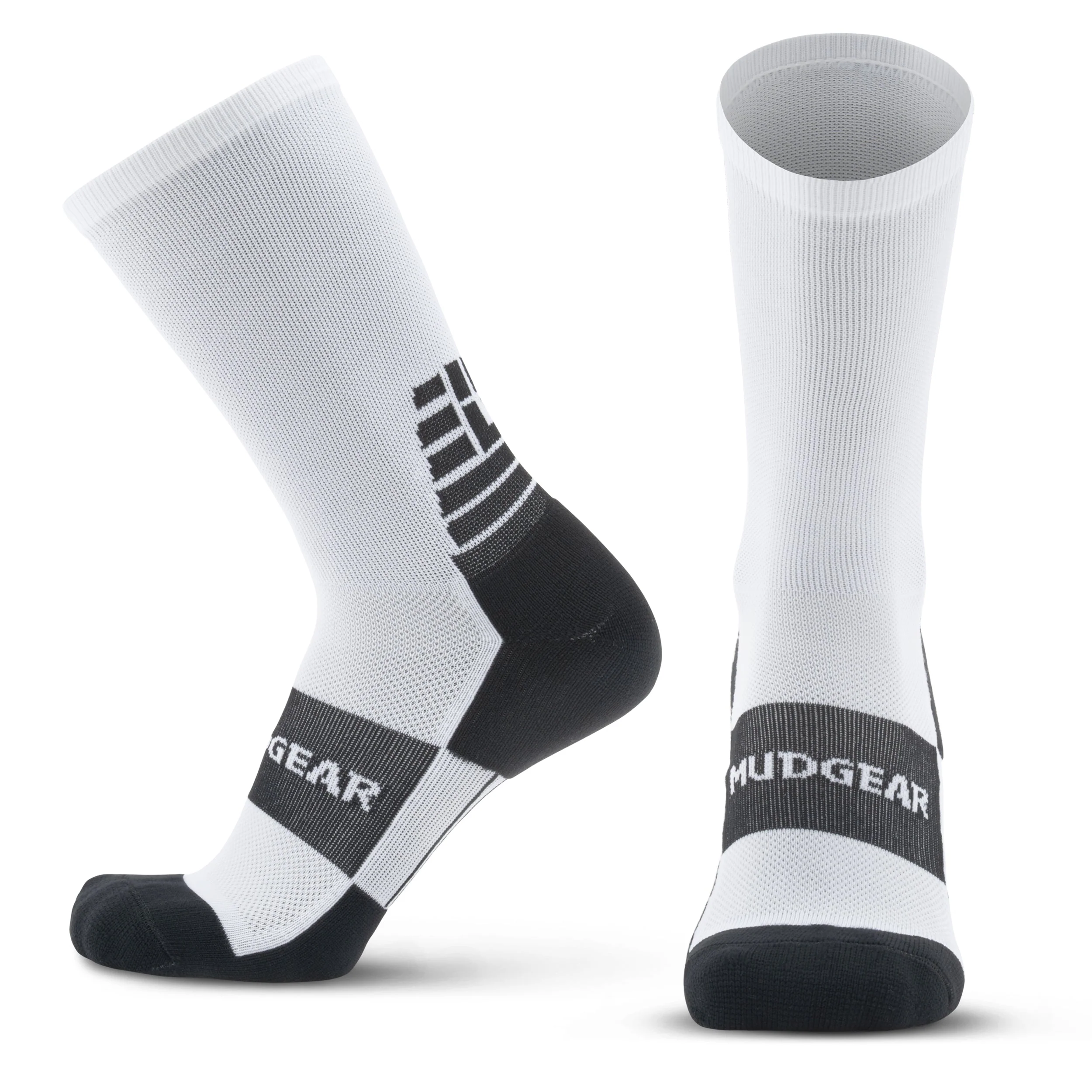 Mudgear - Crew Height Socks - White - Image 3