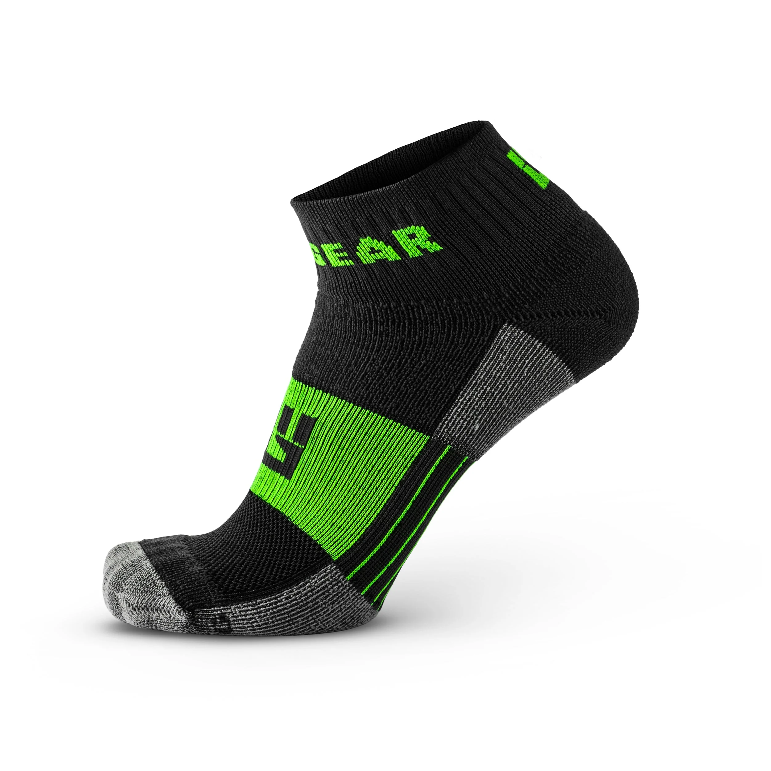 Mudgear - Quarter (¼) Crew Socks - Gray/Green (2 pair pack) - Image 8