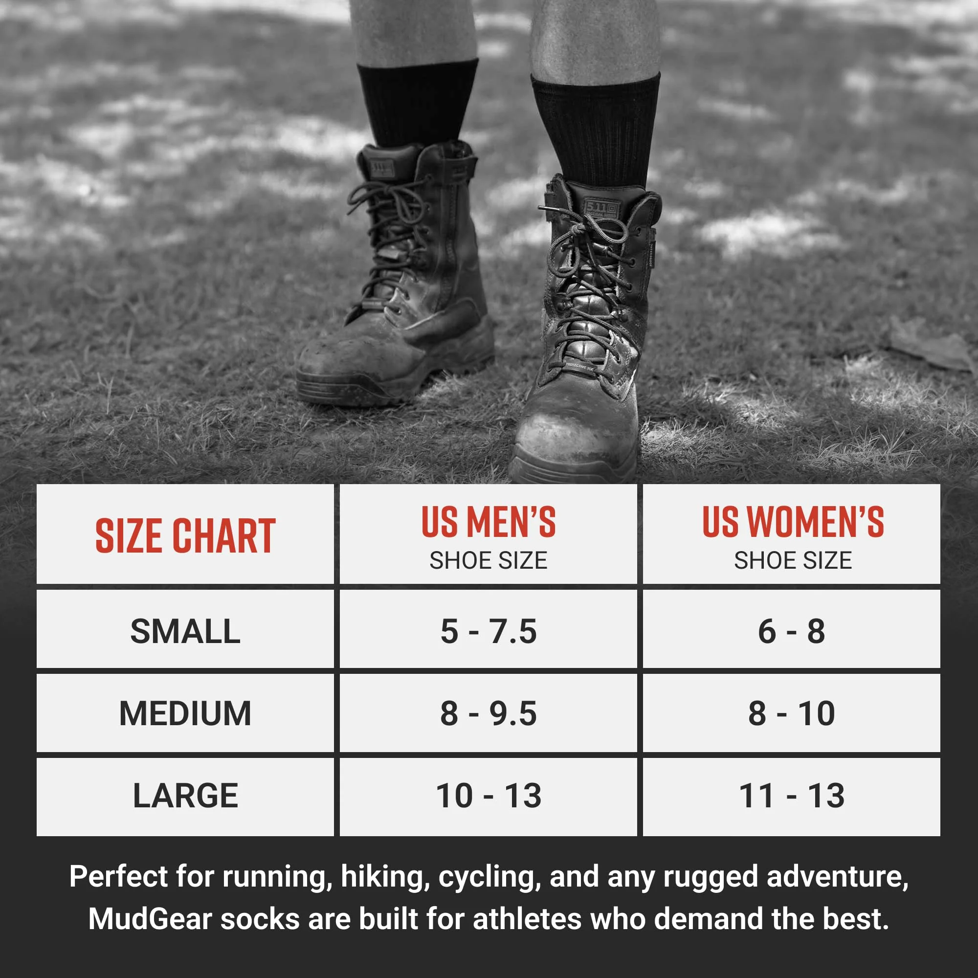 Mudgear - Ruck Sock (All Black) - Image 13