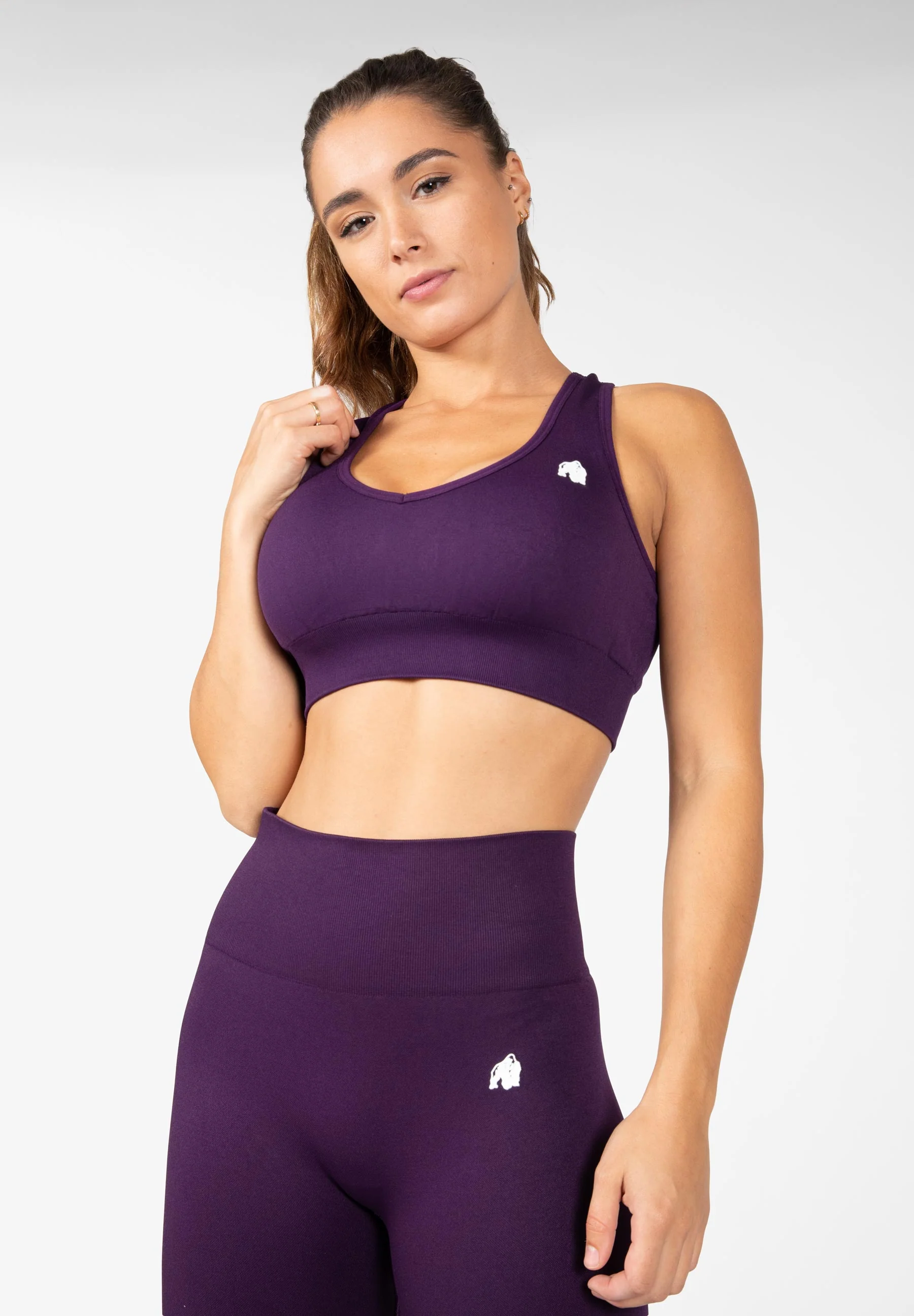 Gorilla Wear - Neiro Seamless Sports Bra - Purple - Image 4