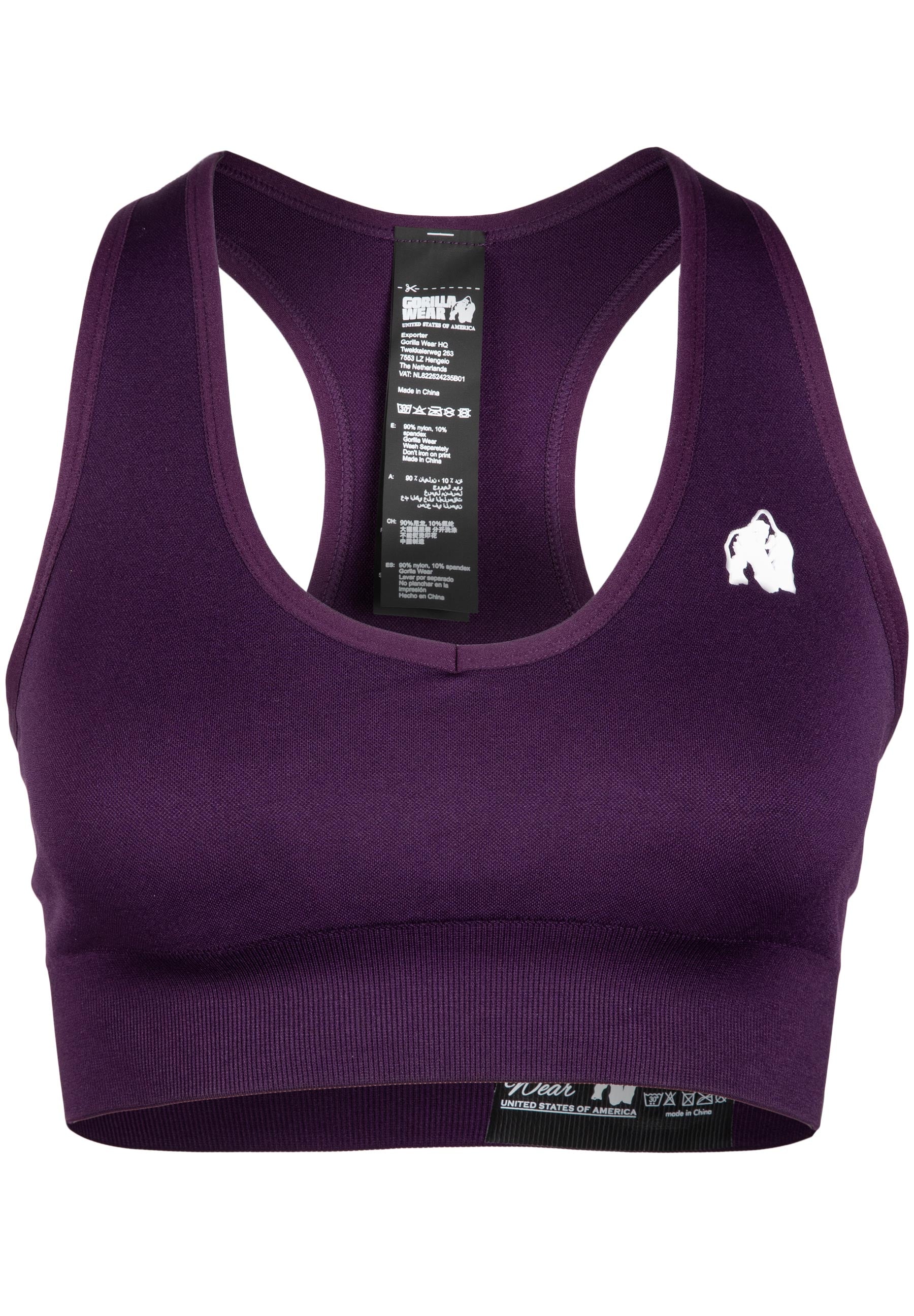 Gorilla Wear - Neiro Seamless Sports Bra - Purple - Image 6