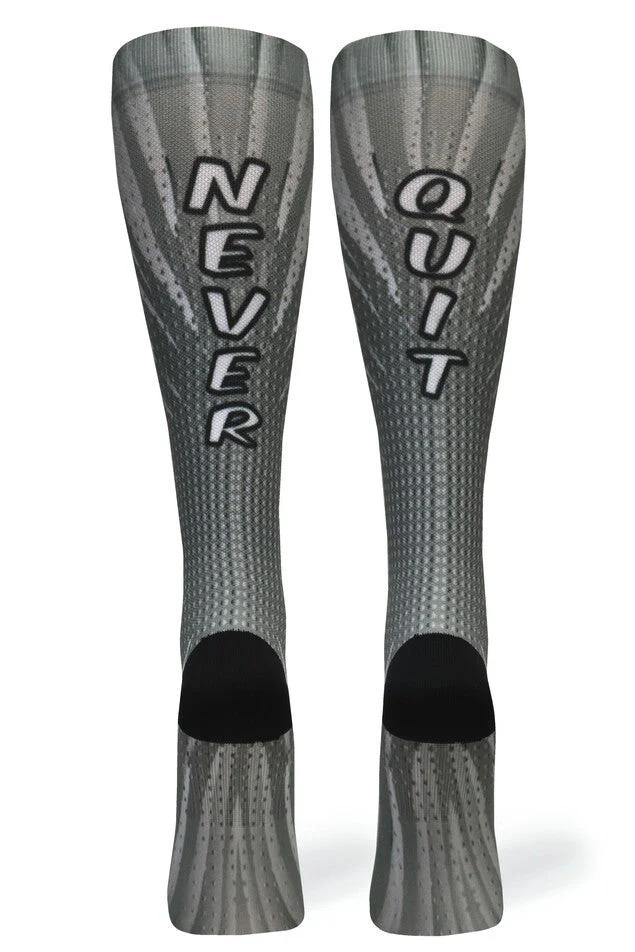 Crazy Compression - Never Quit Grey - (Standard & Extra Wide) - Image 3