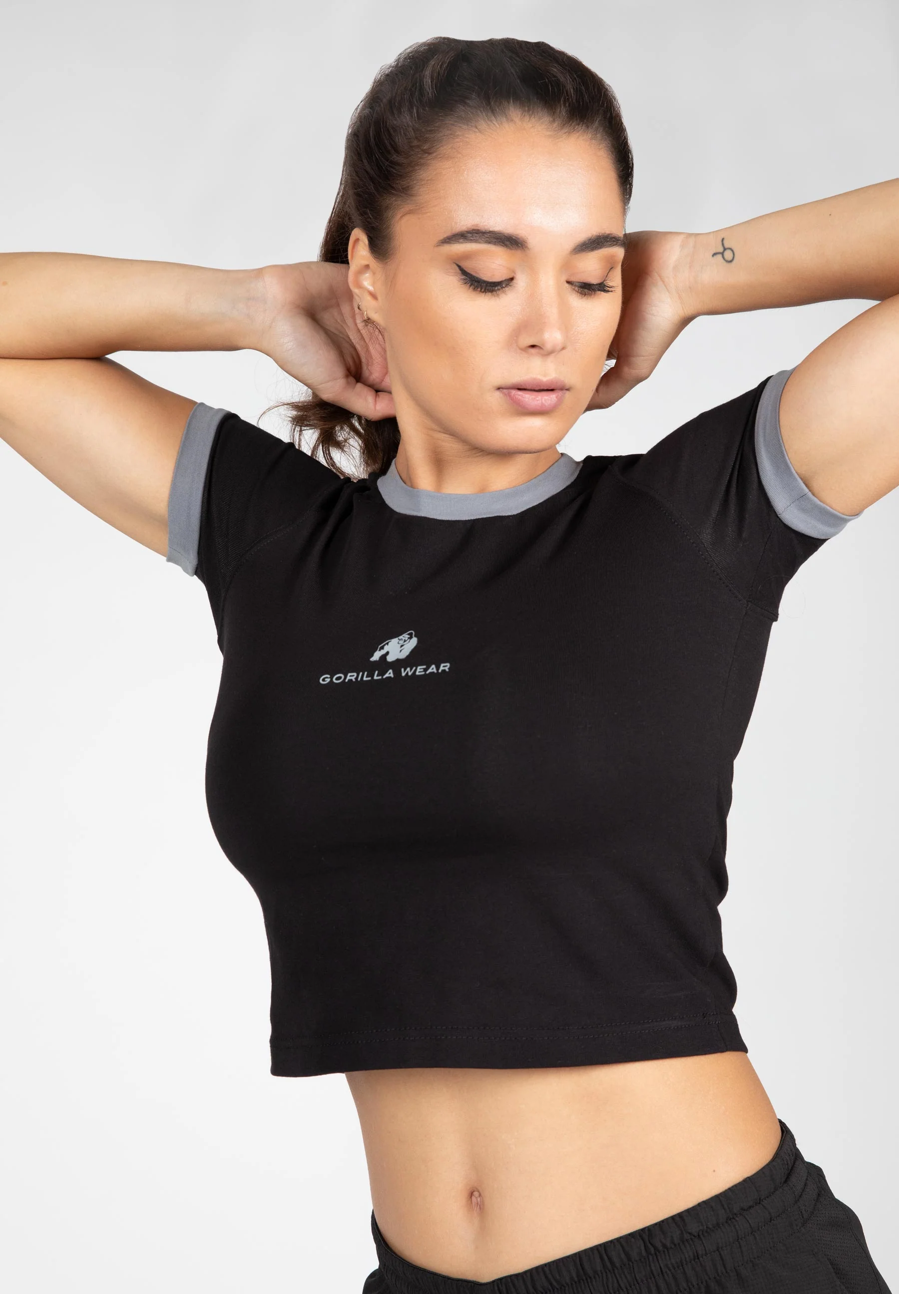 Gorilla Wear - New Orleans Cropped T-shirt - Black - Image 3