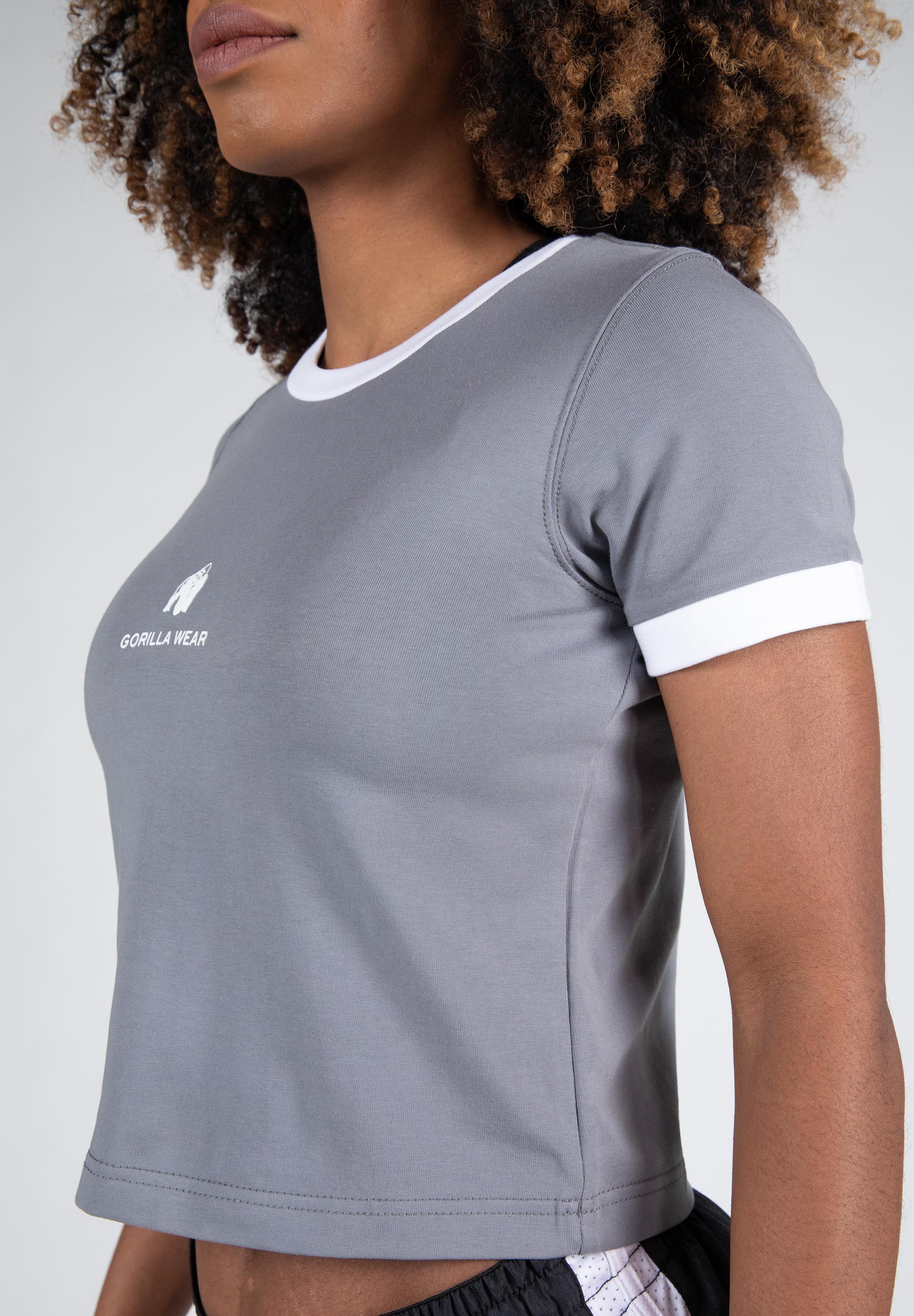 Gorilla Wear - New Orleans Cropped T-shirt - Gray - Image 3